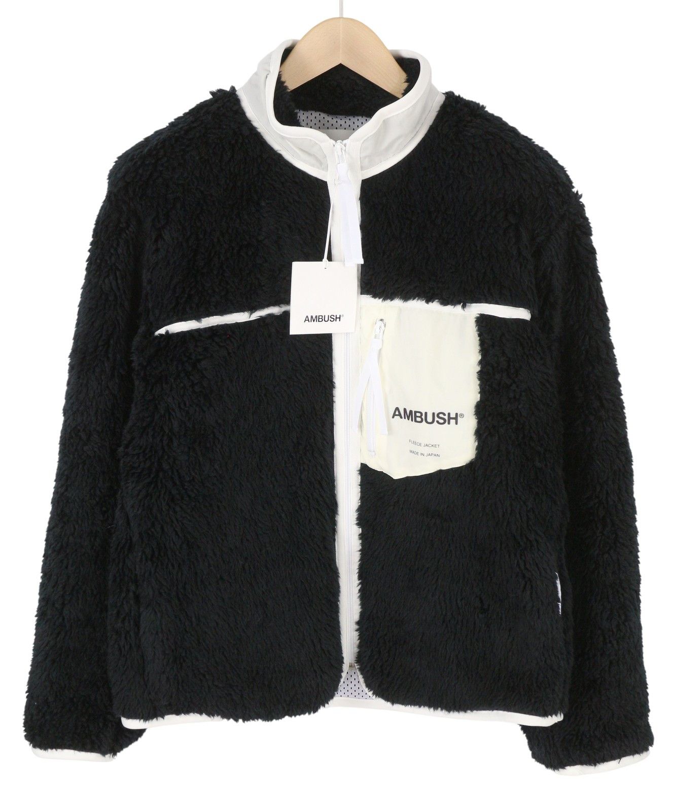 Ambush Design L Black Faux Fur Fleece Zip Lightweight 86772 Size US M / EU 48-50 / 2 - 1 Thumbnail