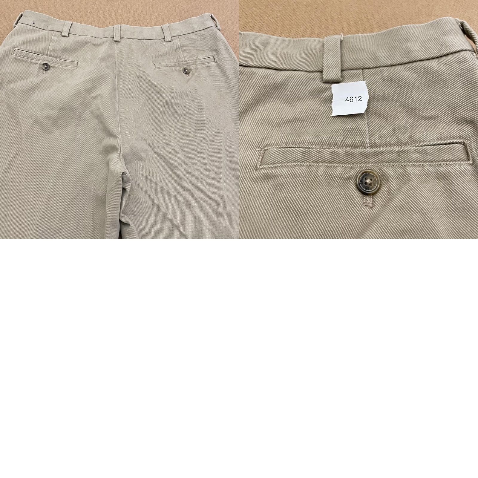 Brooks Brothers VINTAGE Brooks Brothers 346 Pants Mens 36x30 Khaki Beige Cotton Flat Front Chinos Size US 36 / EU 52 - 9 Thumbnail