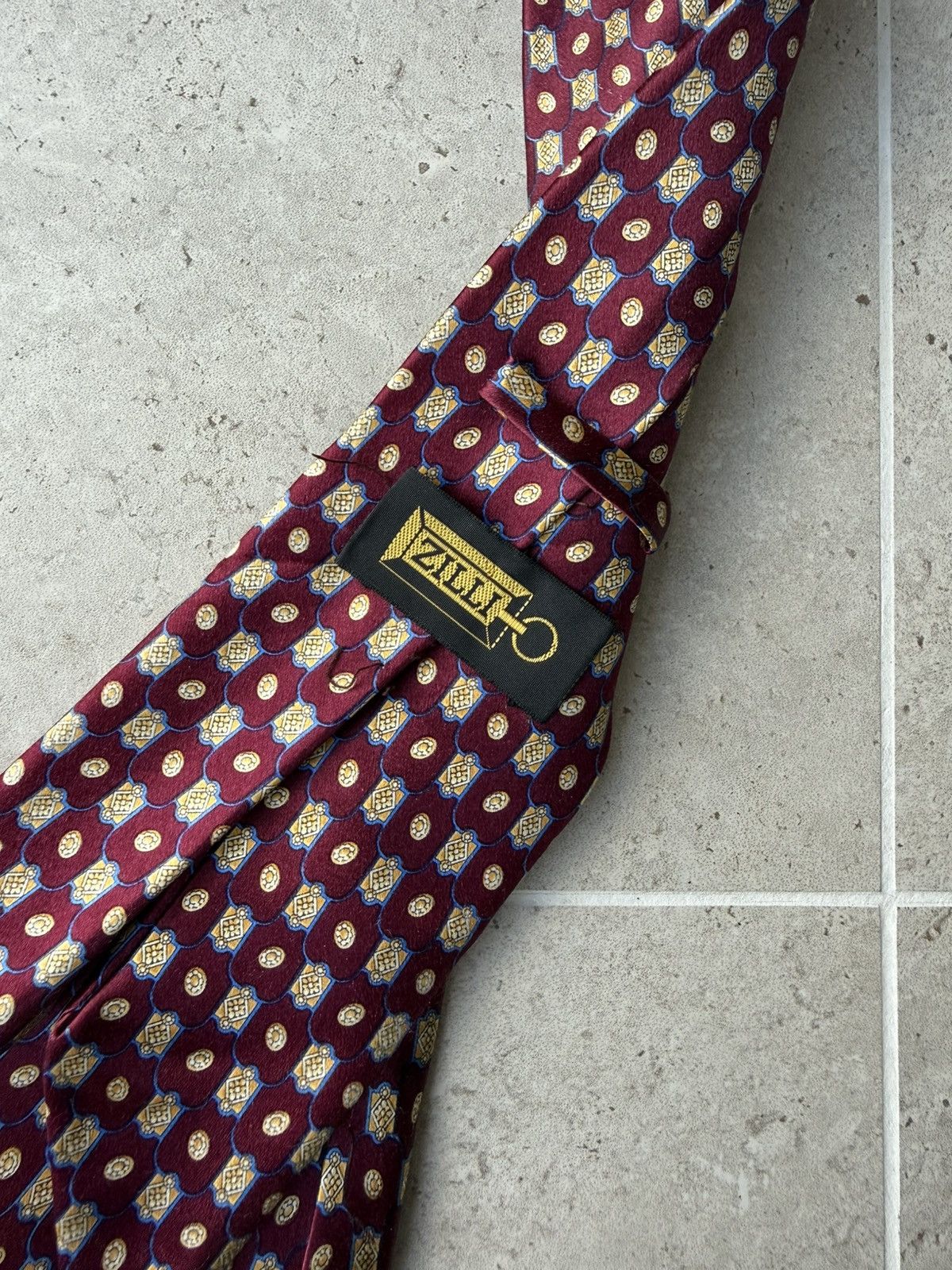 Zilli Zilli Men’s Tie Pure Silk Red Size ONE SIZE - 3 Thumbnail