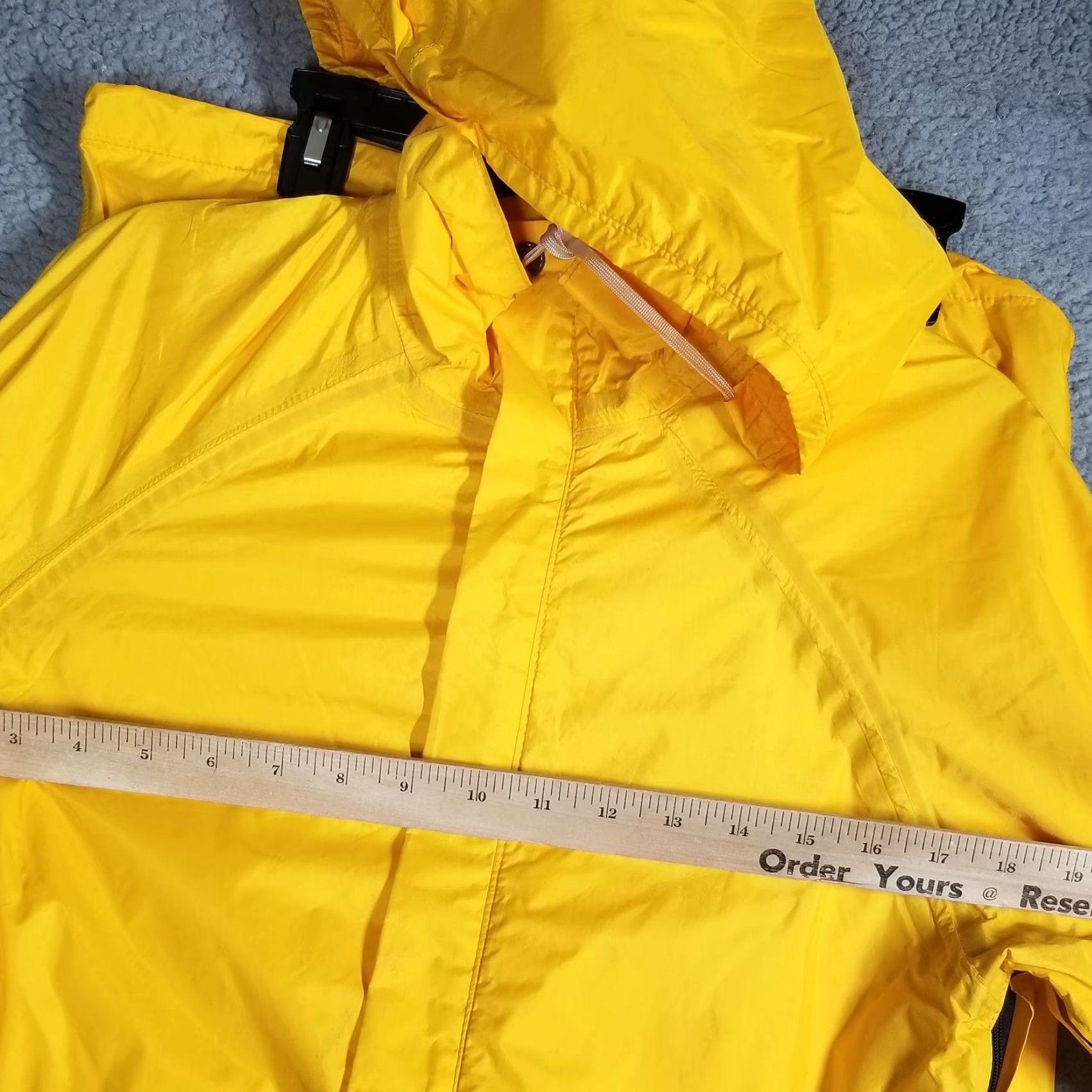 Vintage VINTAGE REI Gore-Tex Rain Suit Mens XS Yellow 2-Piece Track Jacket & Pants Waterproof Windproof Hooded 90s Mens Size 34R - 4 Thumbnail