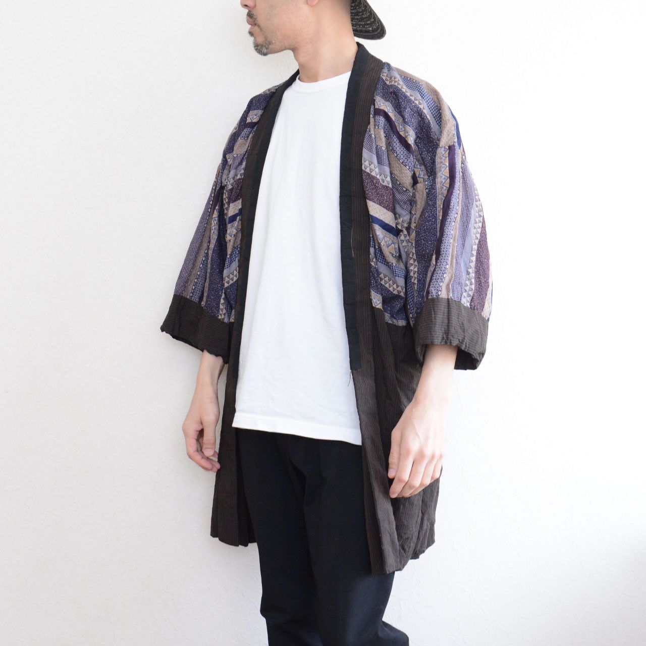 Other Japan Vintage Men’s Haori Kimono Jacket Striped Bold Lining Size US XL / EU 56 / 4 - 11 Thumbnail