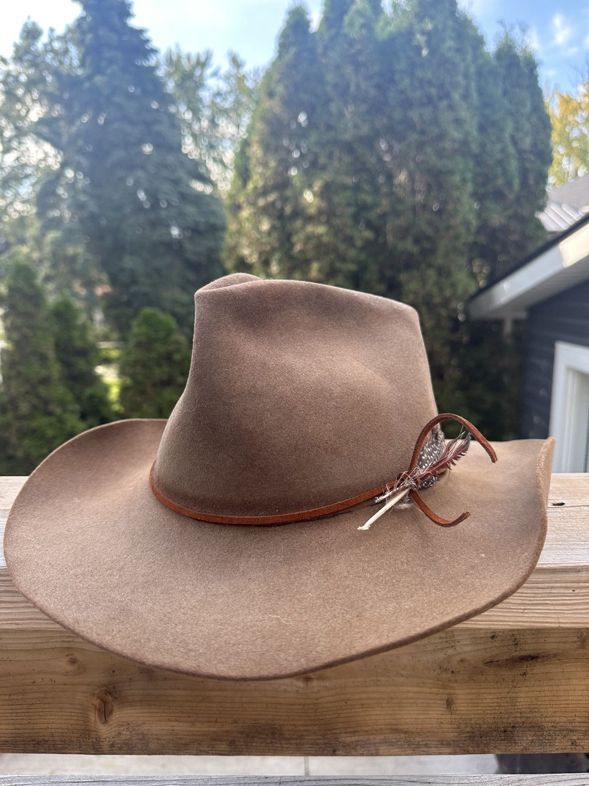 Cowboy Equipment × Stetson × Vintage Vintage Stetson 3X Felt Cowboy Hat, Adjustable Size Size ONE SIZE - 1 Thumbnail