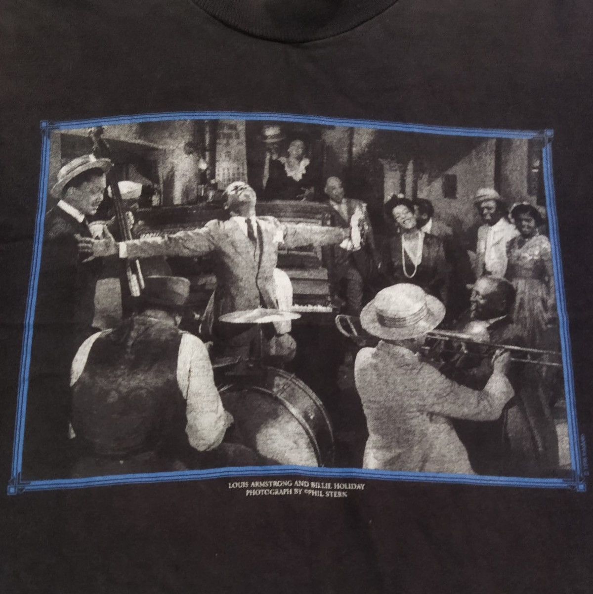 Band Tees 1990s Vintage Billie Holiday Photo And Louis Armstrong Tee Size US M / EU 48-50 / 2 - 2 Thumbnail