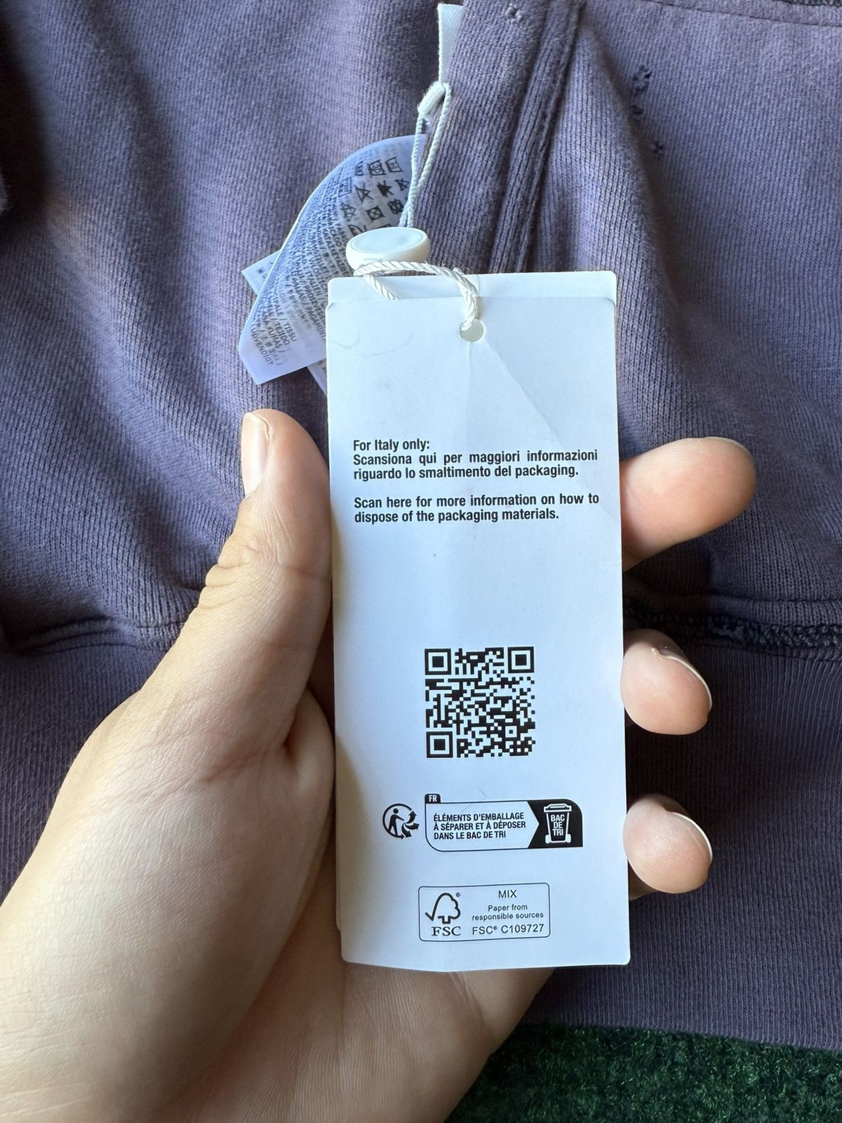 Maison Margiela BRAND NEW MAISON MARGIELA REVERSE-LOGO COTTON HOODIE SIZE L Size US L / EU 52-54 / 3 - 11 Thumbnail