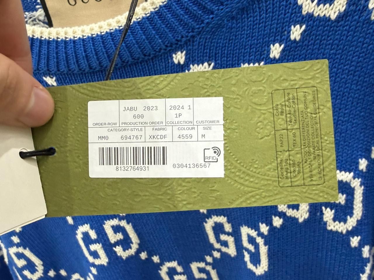 Gucci Gucci Jumbo GG Jacquard Crew Neck Sweater Size US M / EU 48-50 / 2 - 3 Thumbnail