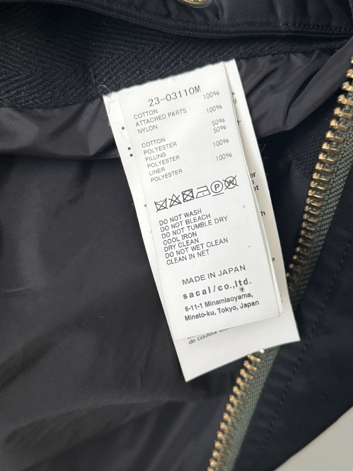Carhartt Wip × Sacai Carhartt WIP x Sacai MA-1 Michigan Jacket Black Size US XL / EU 56 / 4 - 8 Thumbnail