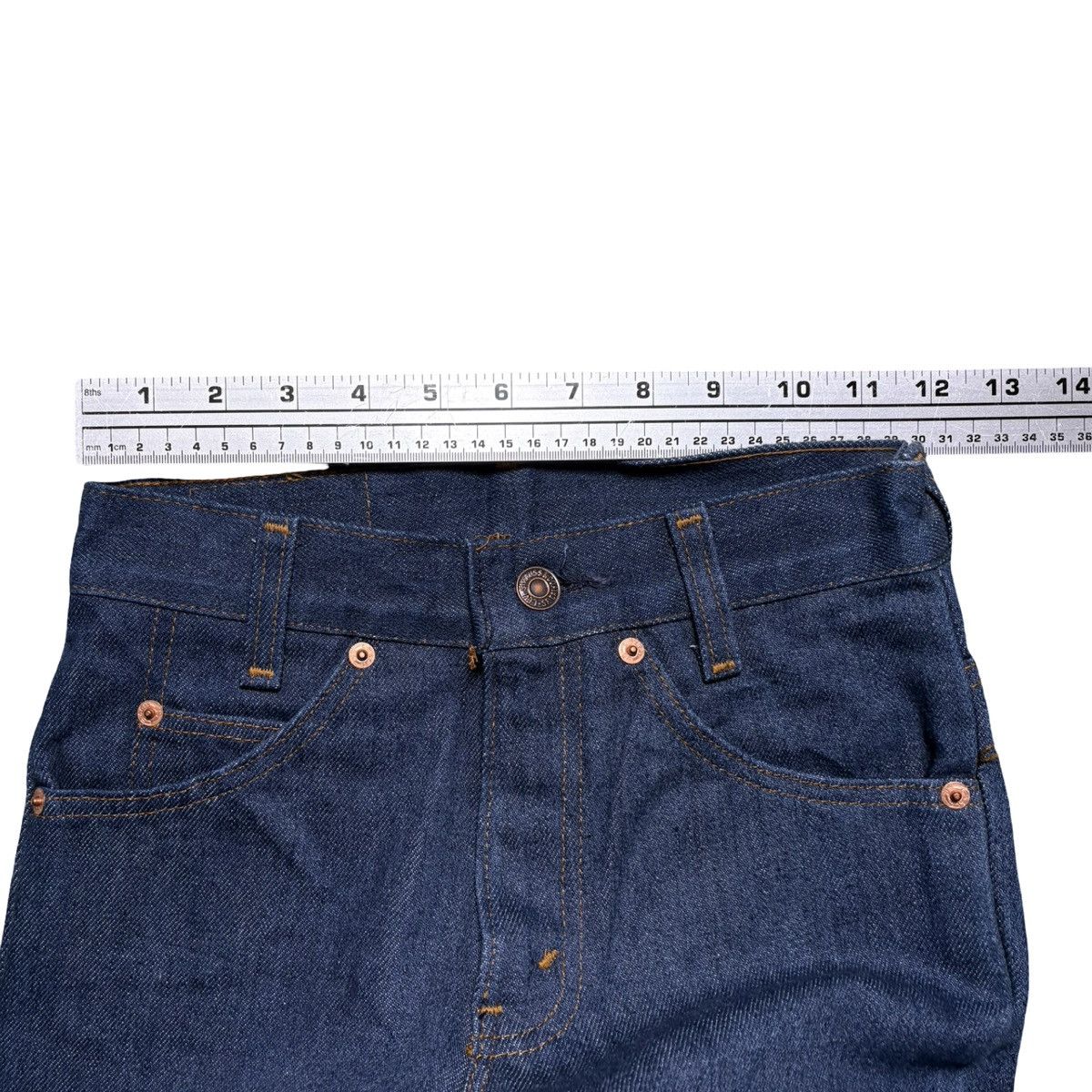 Levi's Vintage 80s Levi's 716-0914 Student Orange Tab Jeans 25x29 Size US 26 / EU 42 - 6 Thumbnail