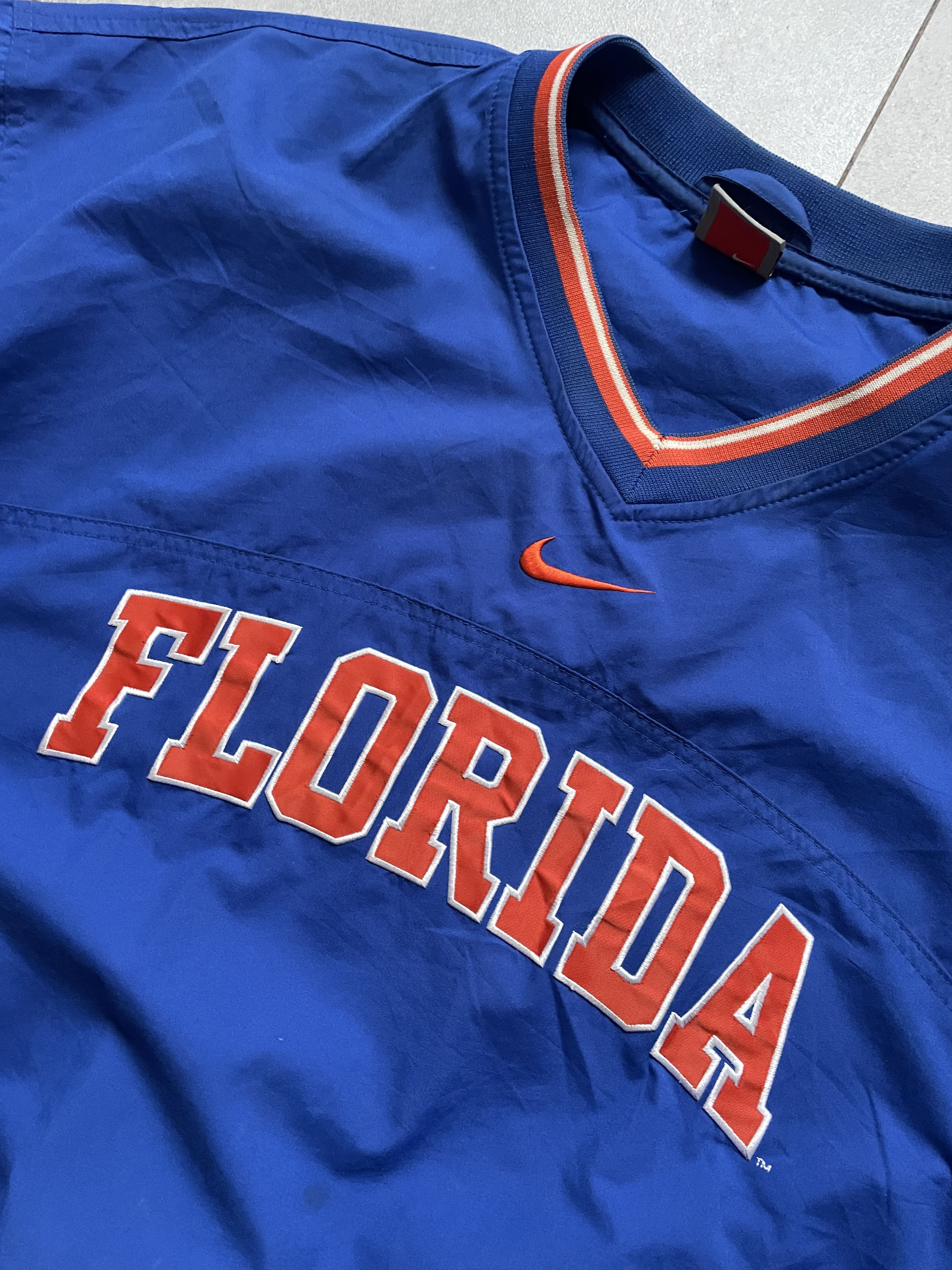 Nike VINTAGE NIKE 90S FLORIDA GATORS BLUE ORANGE LIGHT JACKET Size US L / EU 52-54 / 3 - 2 Thumbnail