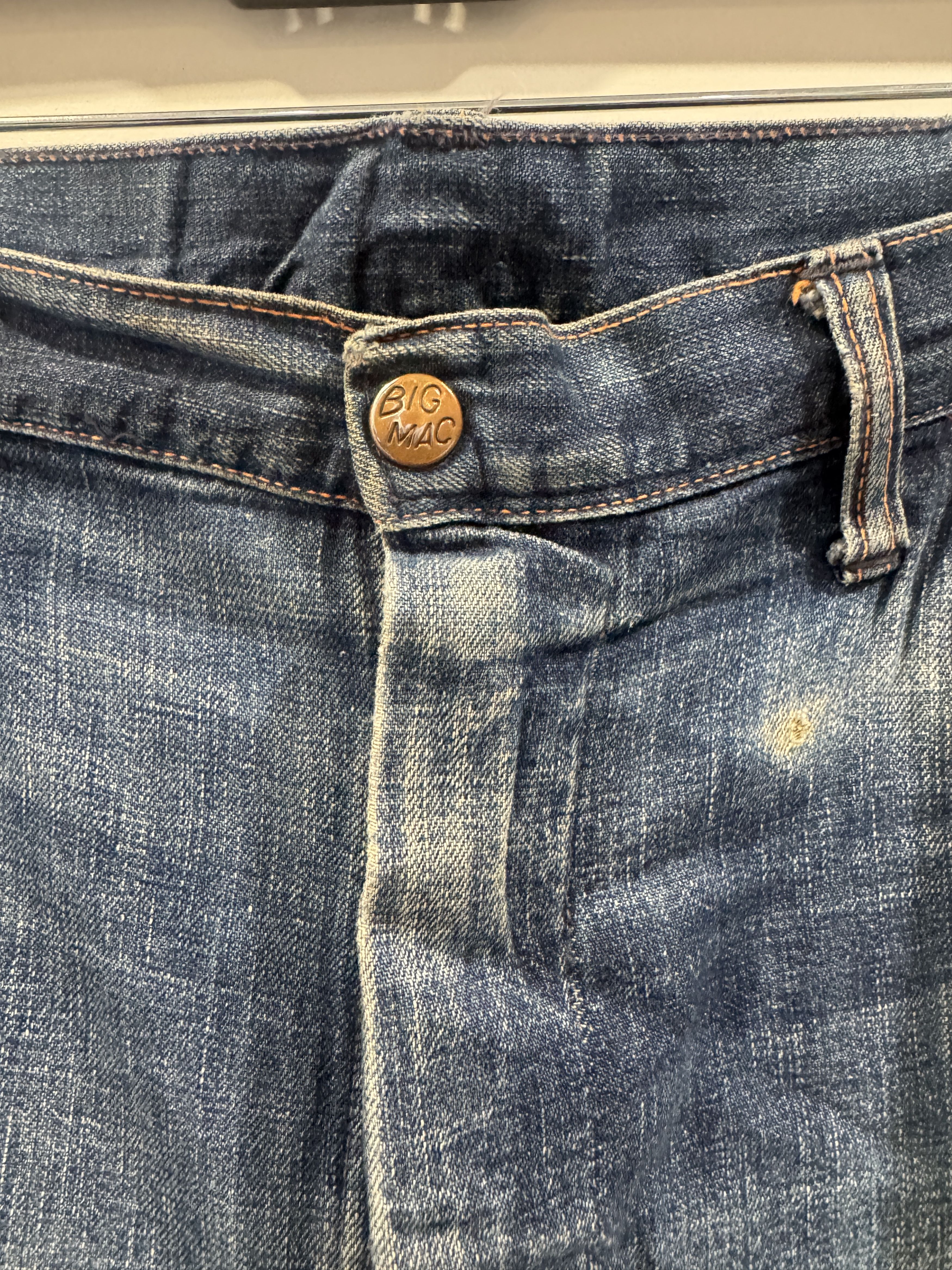 Vintage 60's Big Mac Carpenter Distressed Jeans Size US 34 / EU 50 - 5 Thumbnail