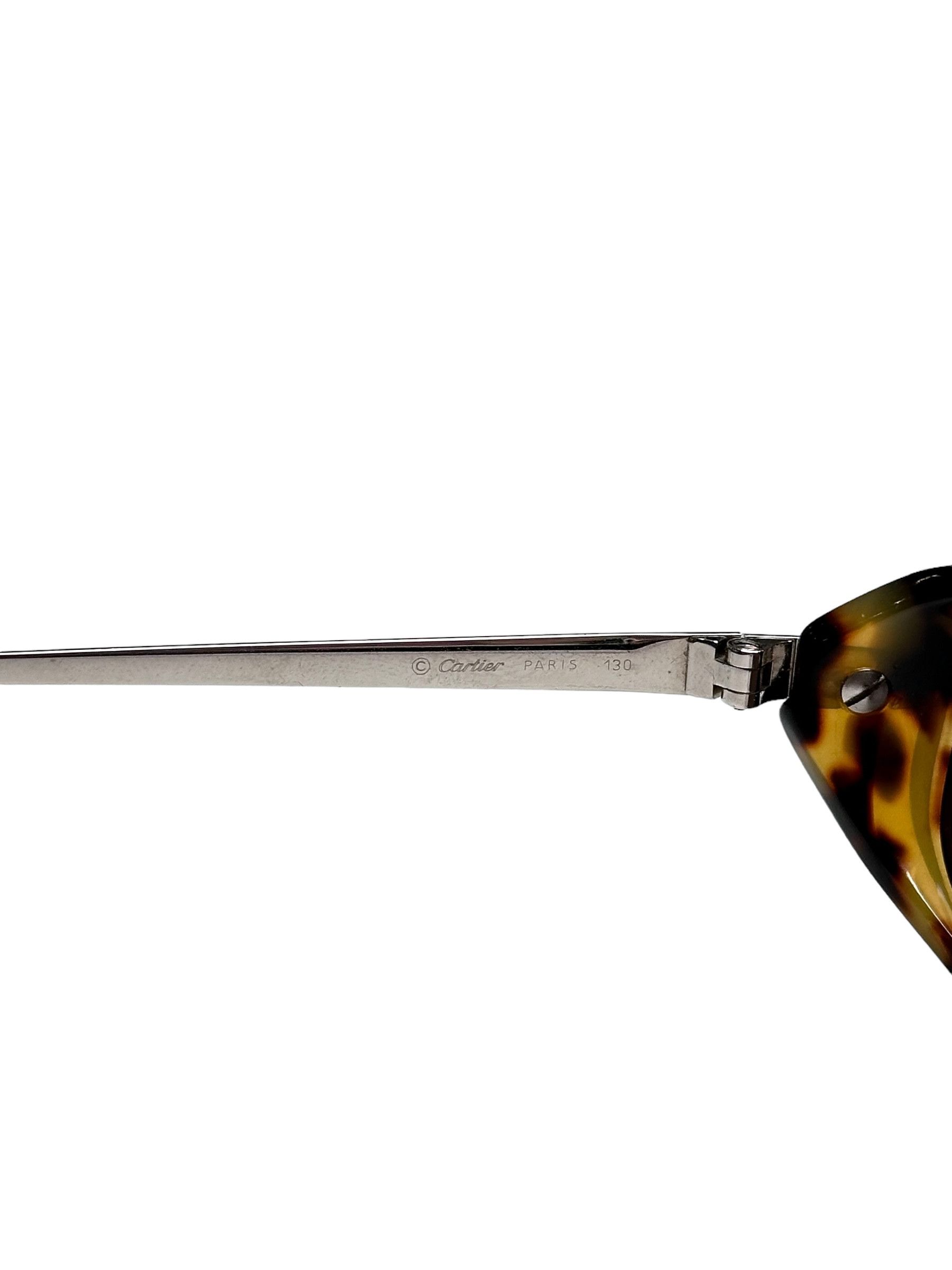 Cartier Cartier Slim Steel Oval Sunglasses Size ONE SIZE - 6 Thumbnail