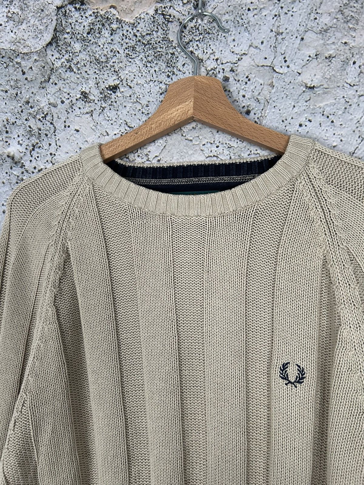 Fred Perry Vintage Fred Perry 90s Sweater Alternative Grunge Rock Punk Size US L / EU 52-54 / 3 - 3 Thumbnail