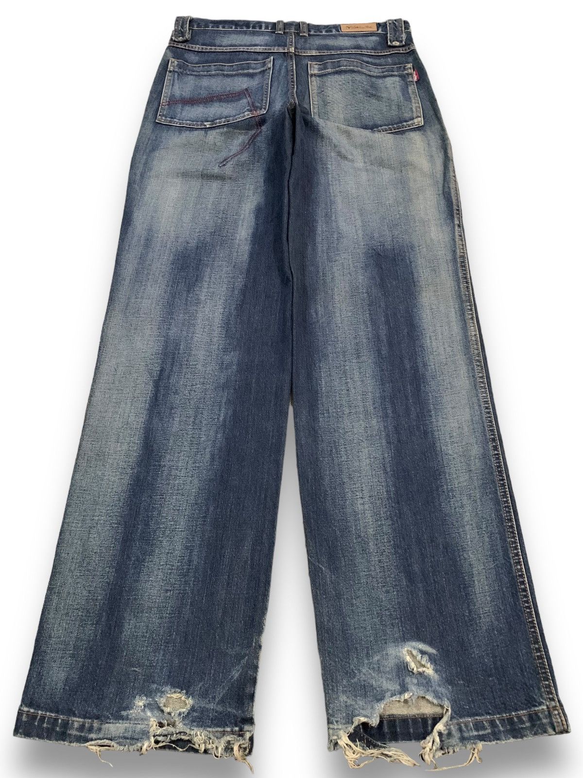 Valentino Vintage Valentino Rudy Italy Faded Baggy Bush Denim Pants Size US 33 - 2 Thumbnail