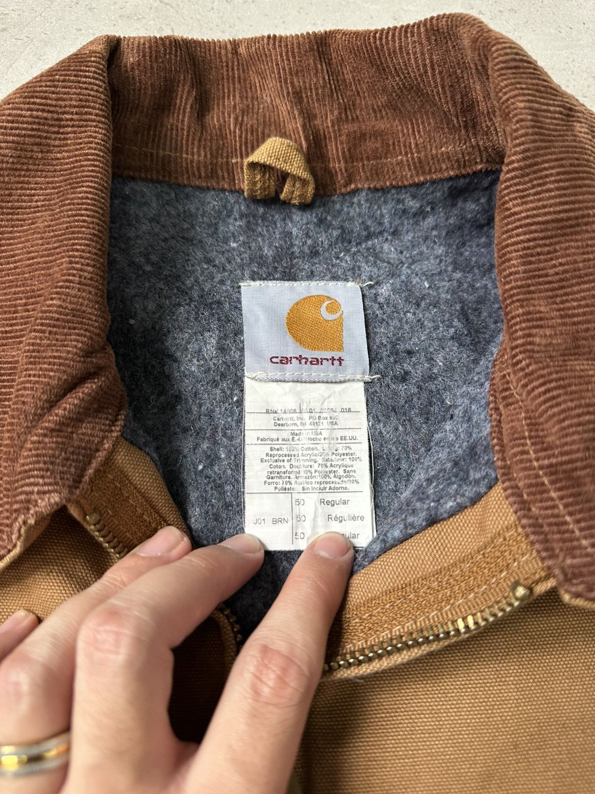 Carhartt × Vintage CARHARTT 80s DETROIT JACKET Size US XL / EU 56 / 4 - 4 Thumbnail