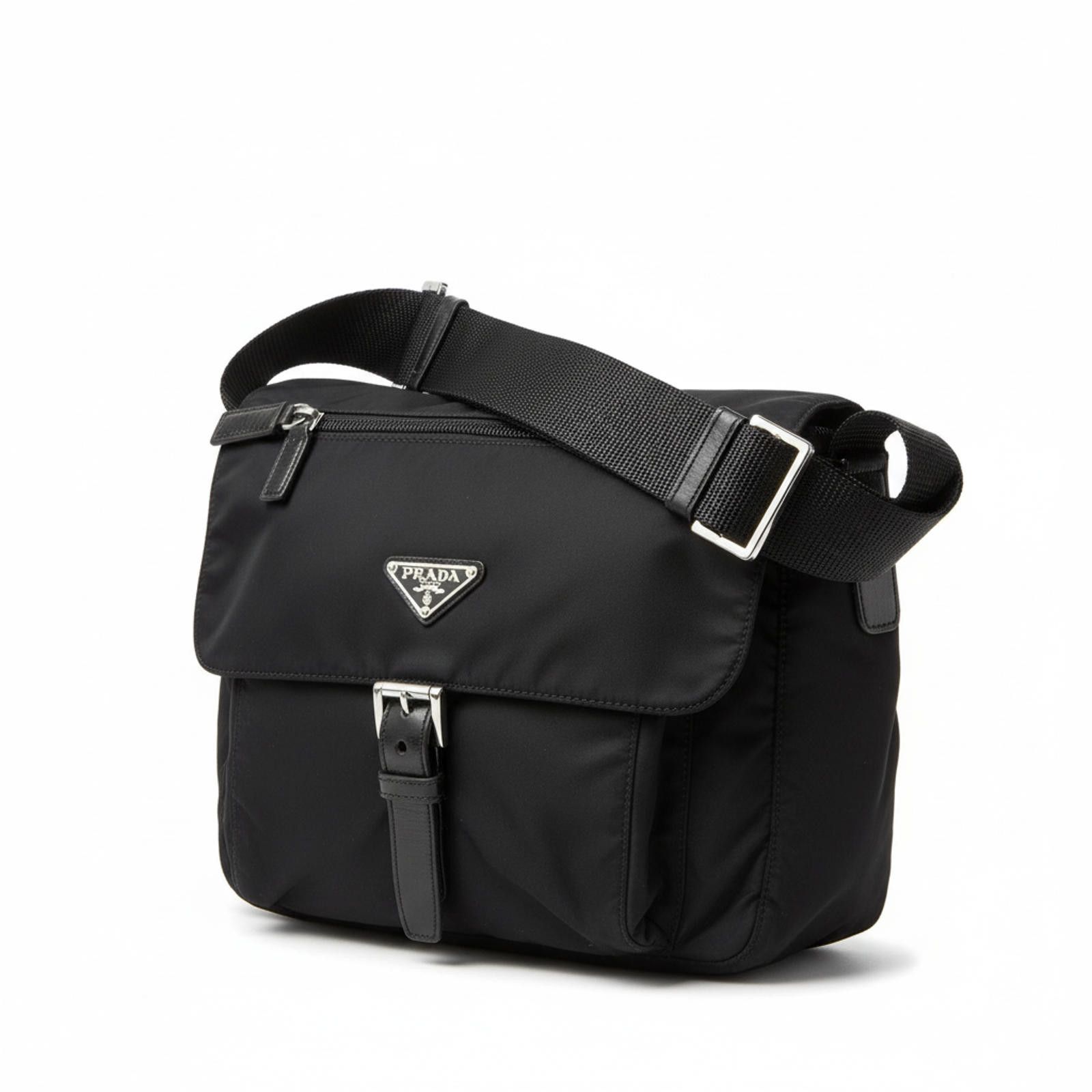 Prada Prada - Black Nylon Shoulder Bag Size ONE SIZE - 1 Thumbnail