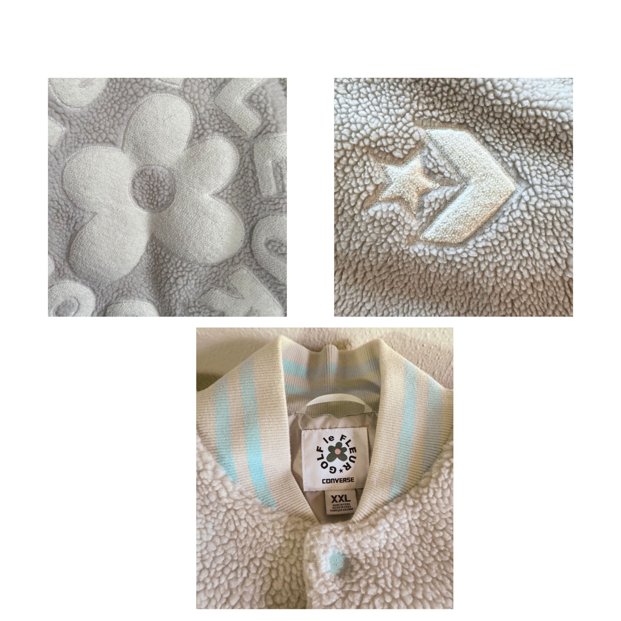Converse × Golf le Fleur Golf le Fleur x Converse Sherpa Bomber Varsity Jacket Size US XXL / EU 58 / 5 - 6 Thumbnail