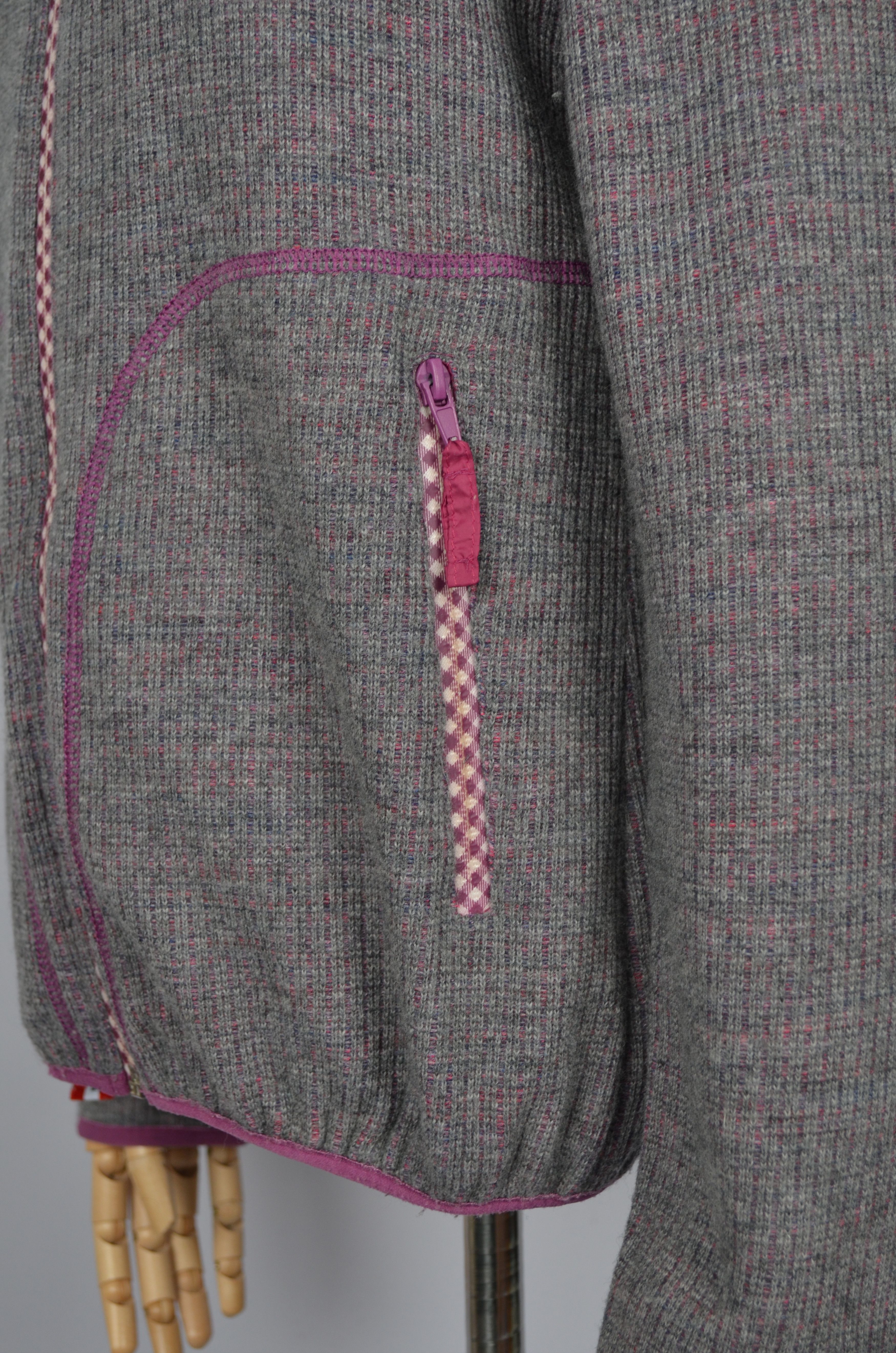 Designer Almgwand Austria Knit Full Zip Lined Jacket Hoodie Ski Apres Size M / US 6-8 / IT 42-44 - 9 Thumbnail