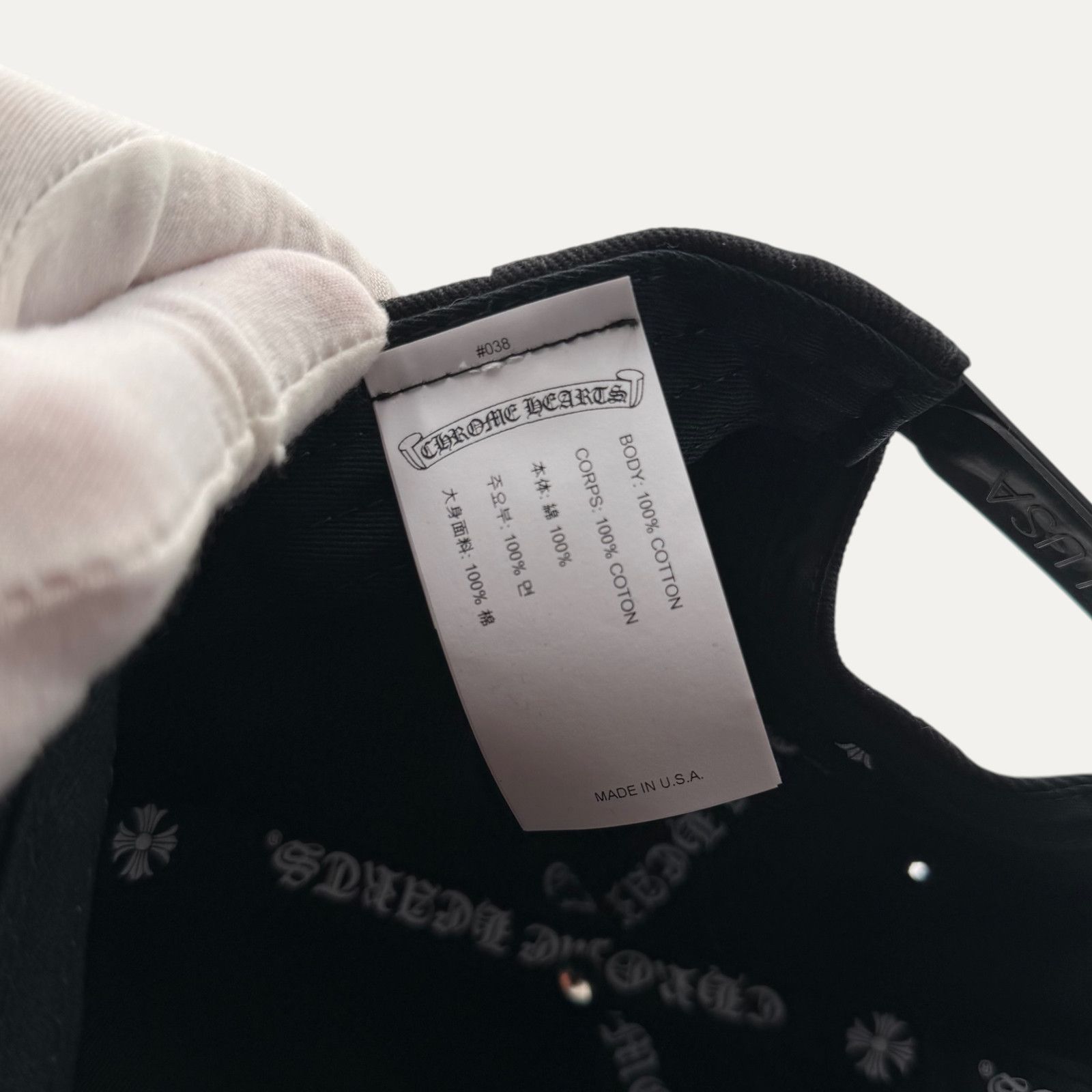 Chrome Hearts Chrome Hearts RS3 Cross Hat Size ONE SIZE - 4 Thumbnail