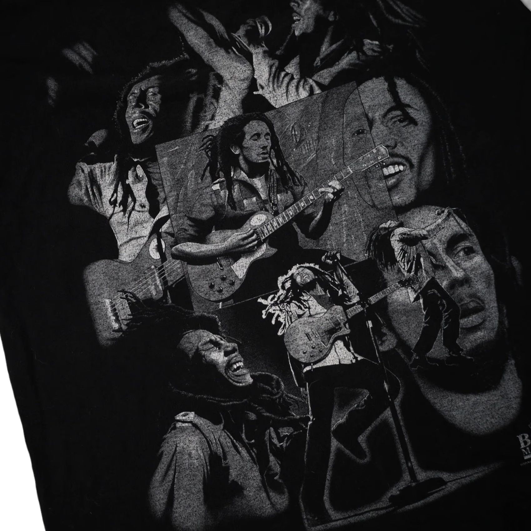 Vintage VINTAGE Bob Marley Mens XL T-Shirt Black Graphic Collage Grapic Shirt Boys? Size US XL / EU 56 / 4 - 3 Thumbnail