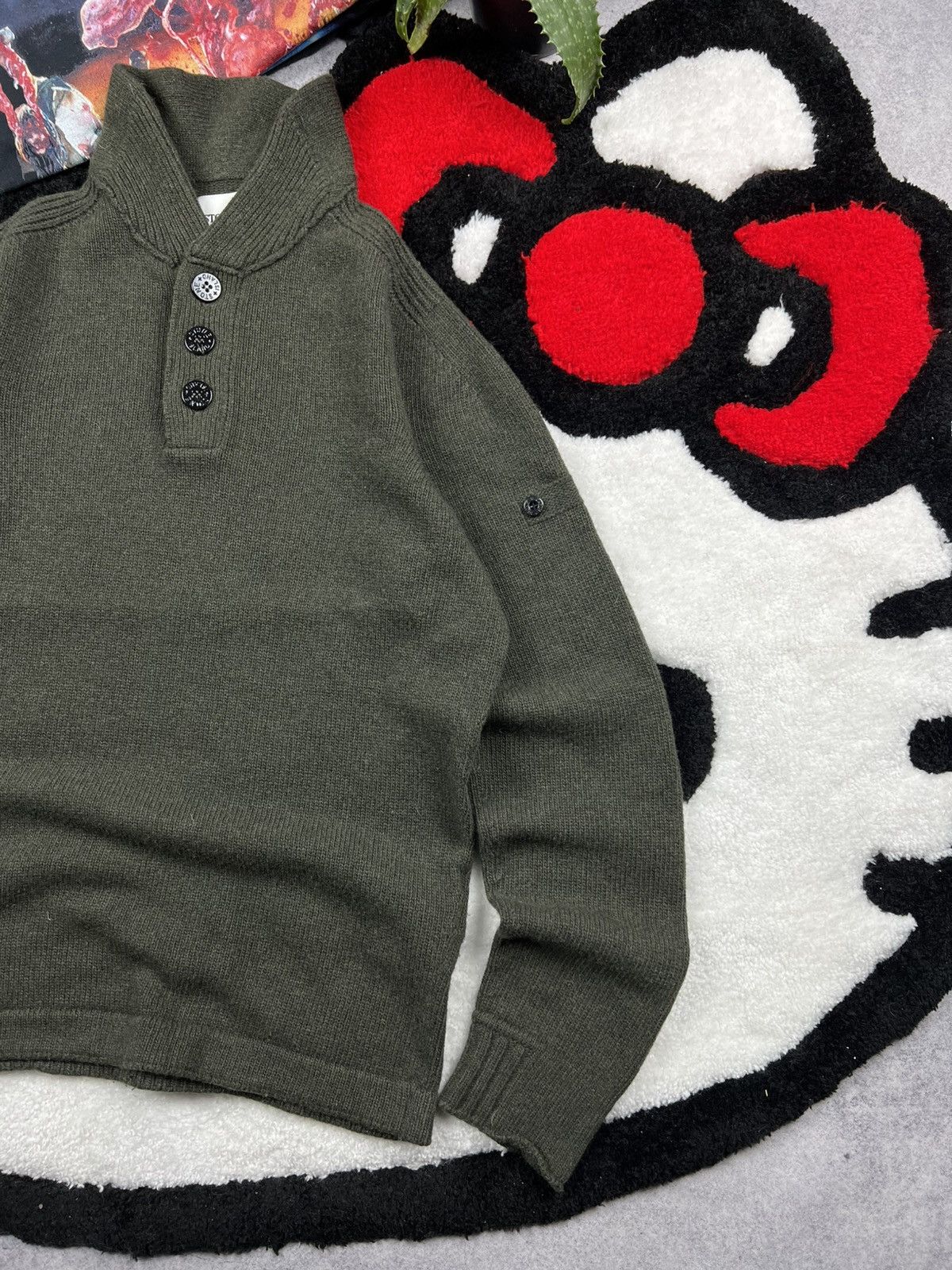Stone Island Vintage Stone Island Retro Knitwear Military Style Sweater Size US S / EU 44-46 / 1 - 3 Thumbnail