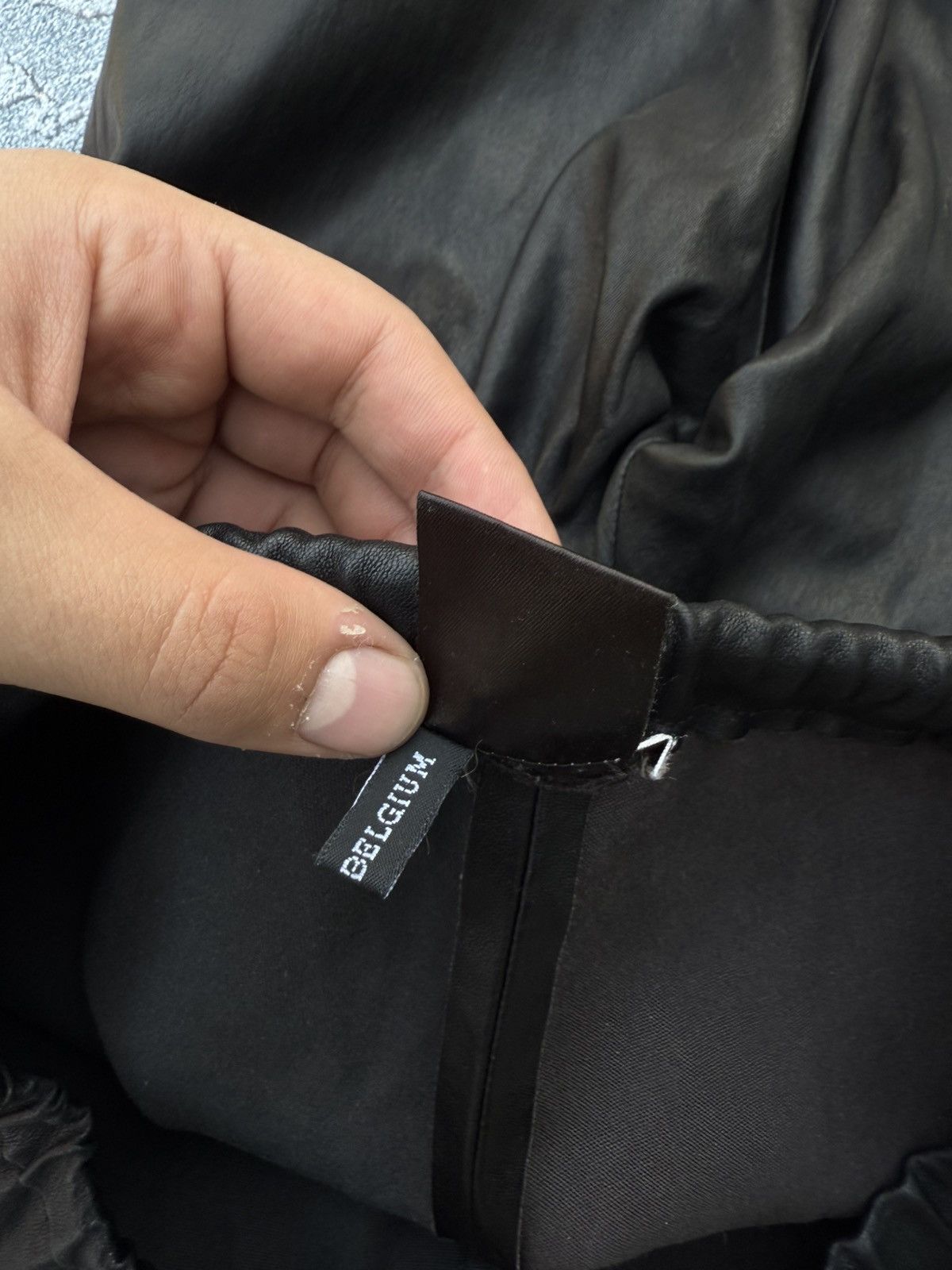 ANN DEMEULEMEESTER LEATHER PANTS Size 36 Stretch Florence