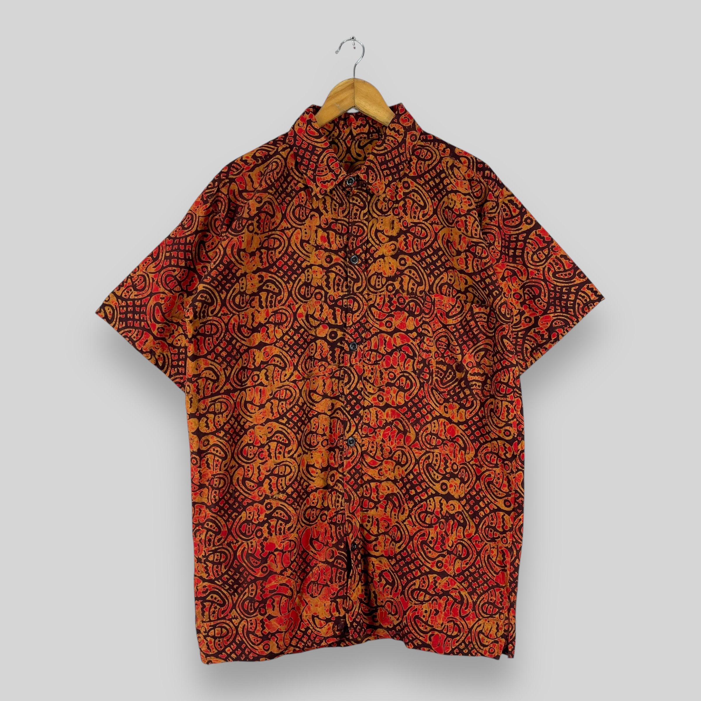 Vintage 90's Abstract Psychobilly Pop Art Button Up Shirt