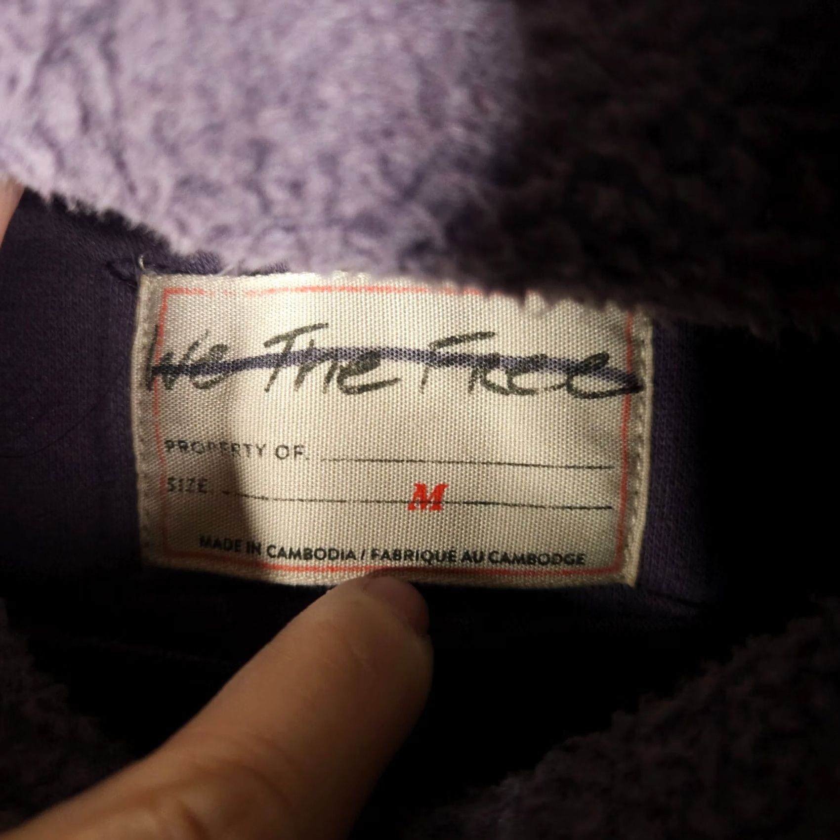 Vintage We The Free Women’s Jacket M Purple Solid Zipper Logo Casual All Seasons VINTAGE? Size M / US 6-8 / IT 42-44 - 4 Thumbnail