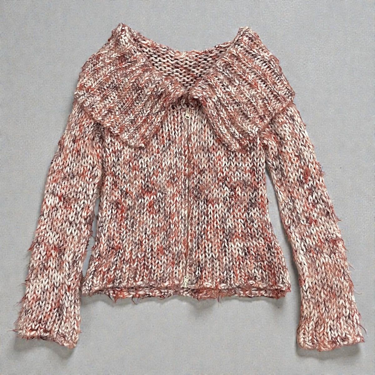 Miss Sixty Knitted sweater with a wide neck and zipper, cuffed sleeves Size S / US 4 / IT 40 - 1 Thumbnail