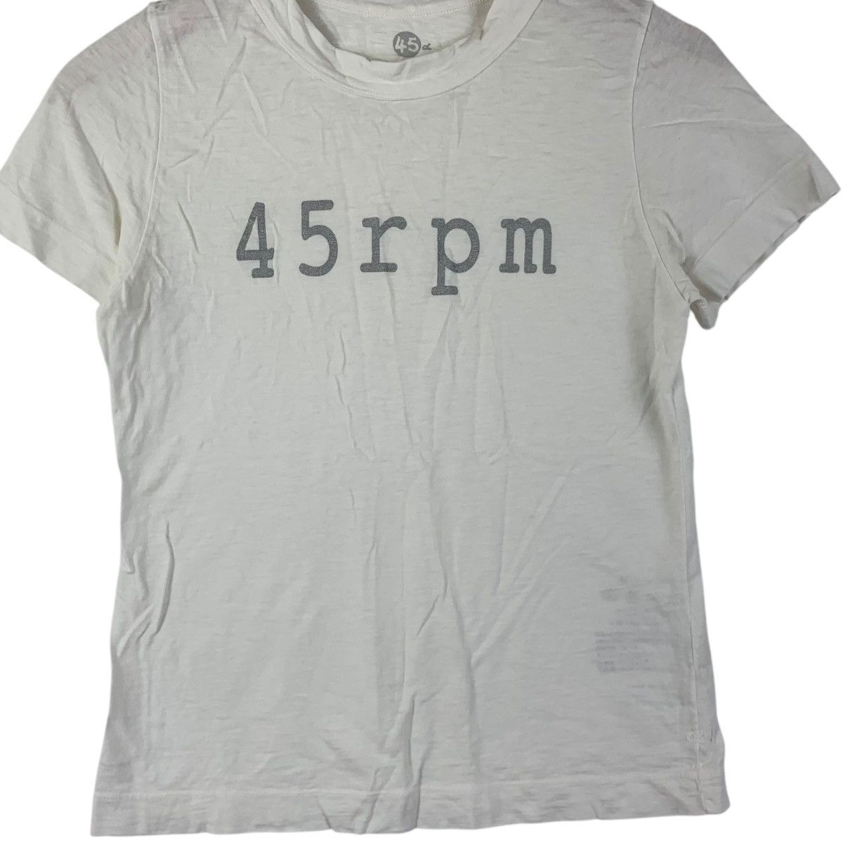 Vintage Vintage 45RPM 45 RPM Japanese Denim Made In Japan Tee Shirt Size XS / US 0-2 / IT 36-38 - 3 Thumbnail