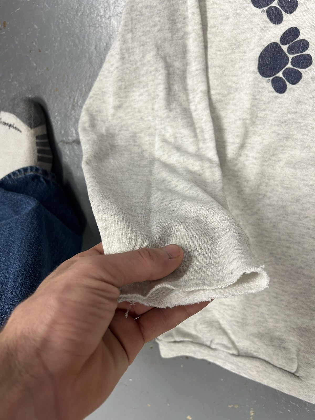 Vintage Crazy Vintage 80s Light Grey Penn State University Crewneck Size US S / EU 44-46 / 1 - 3 Thumbnail