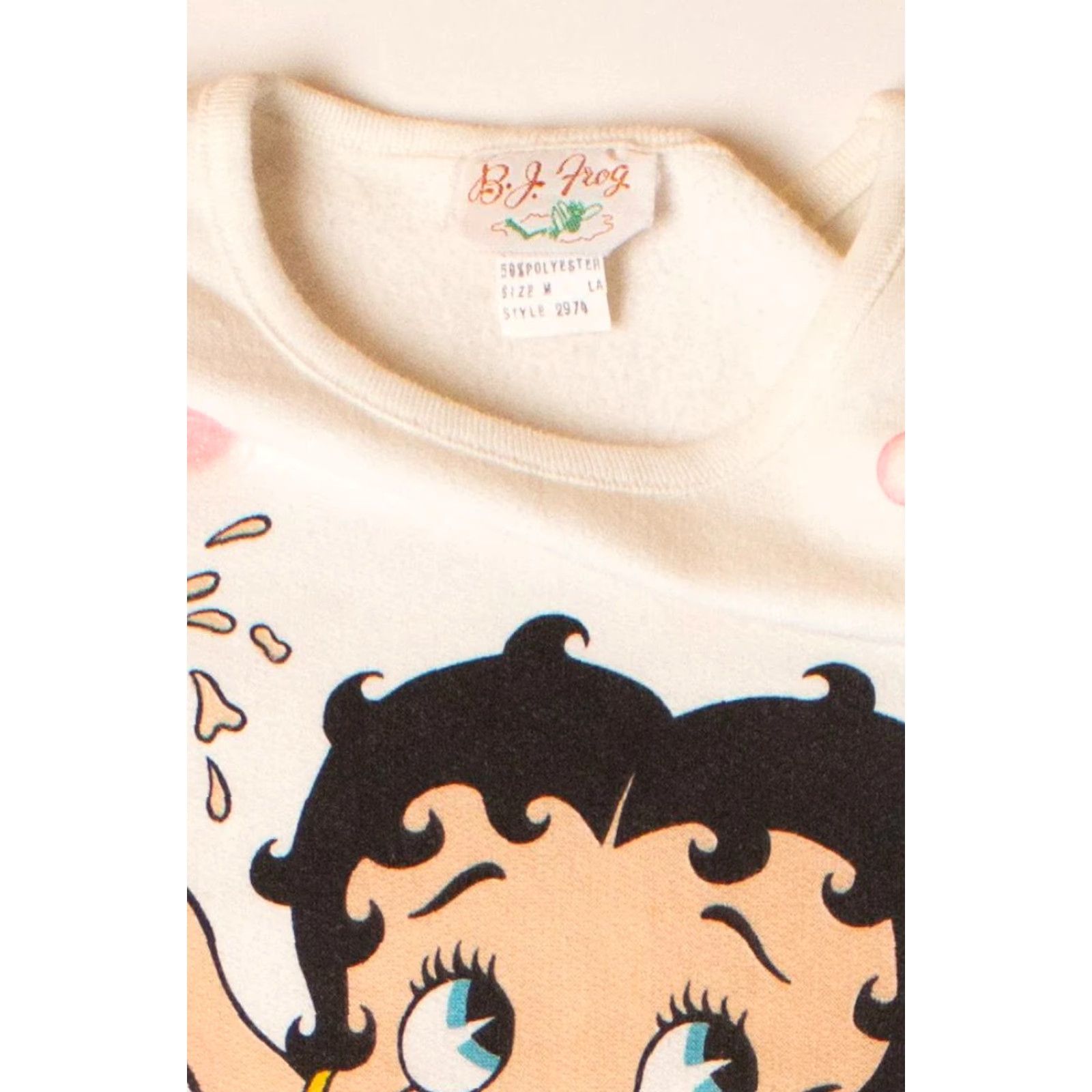 Vintage VINTAGE Betty Boop Surprise Gift Sweatshirt 1990s White Medium Womens Size US M / EU 48-50 / 2 - 3 Thumbnail