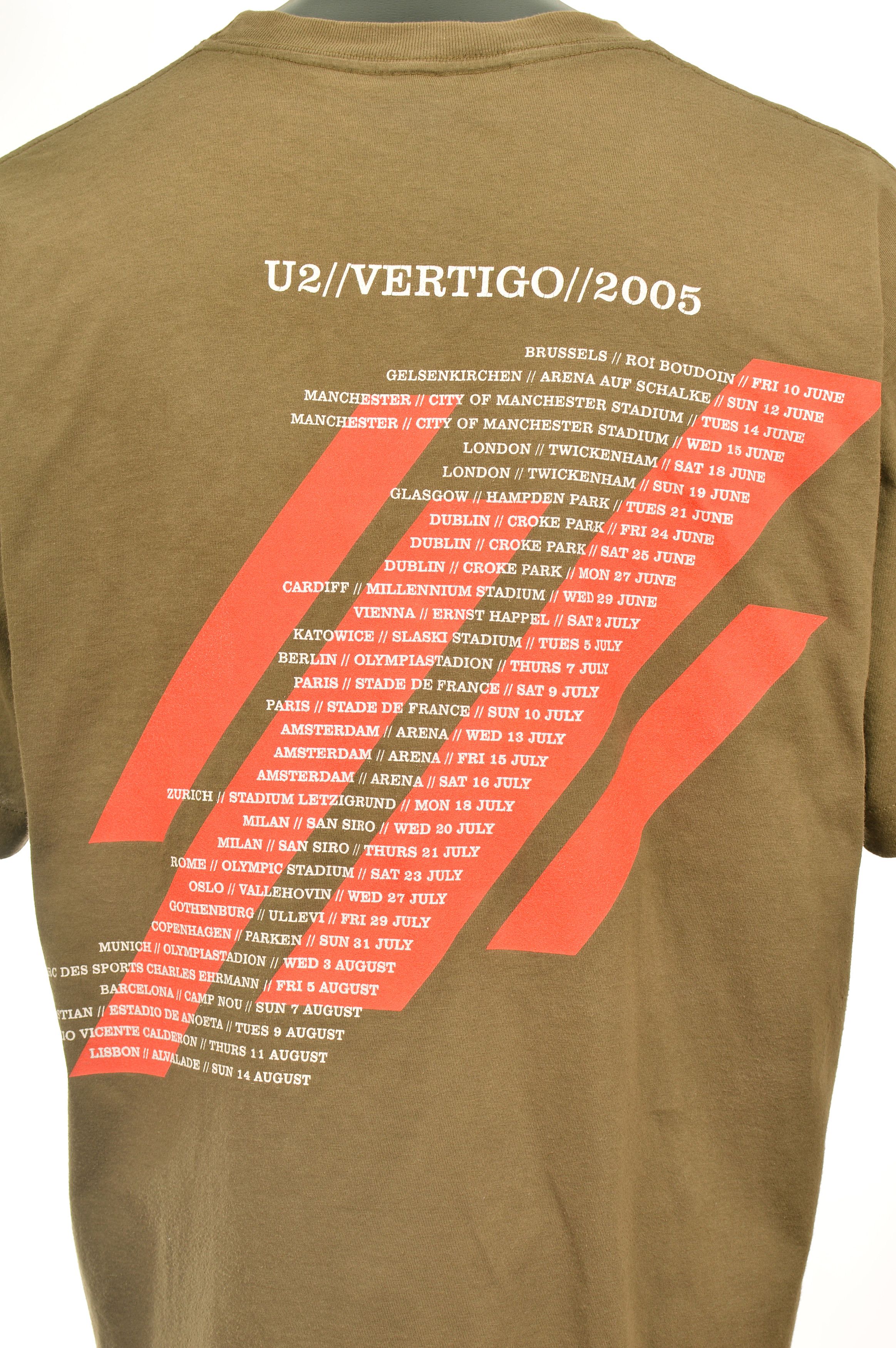 Vintage U2 Vertigo 2005 Tour Vintage Rock T-Shirt Size US L / EU 52-54 / 3 - 5 Thumbnail