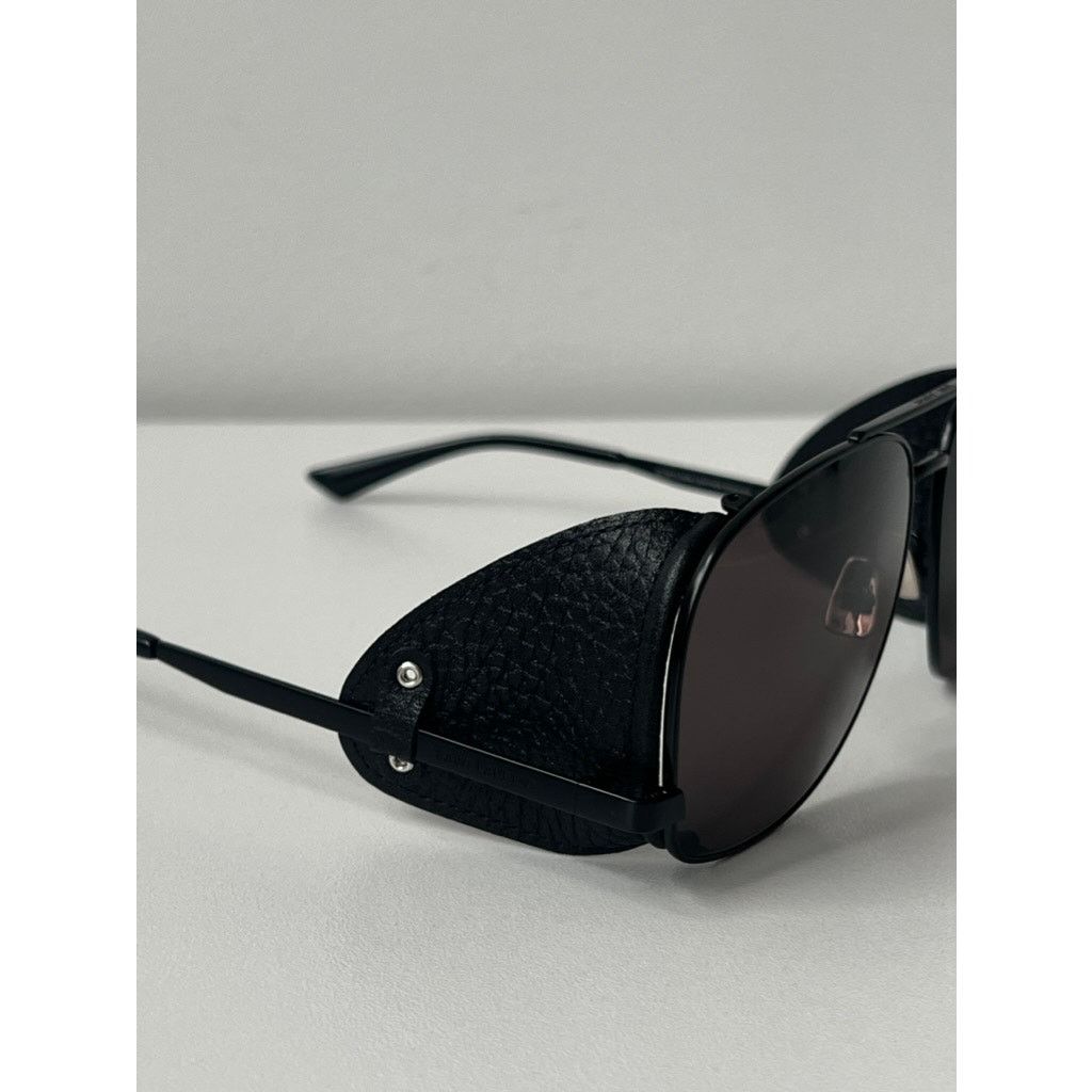Saint Laurent Paris NEW Saint Laurent SL653 Leon Shield Aviator Sunglasses Black Size ONE SIZE - 6 Thumbnail