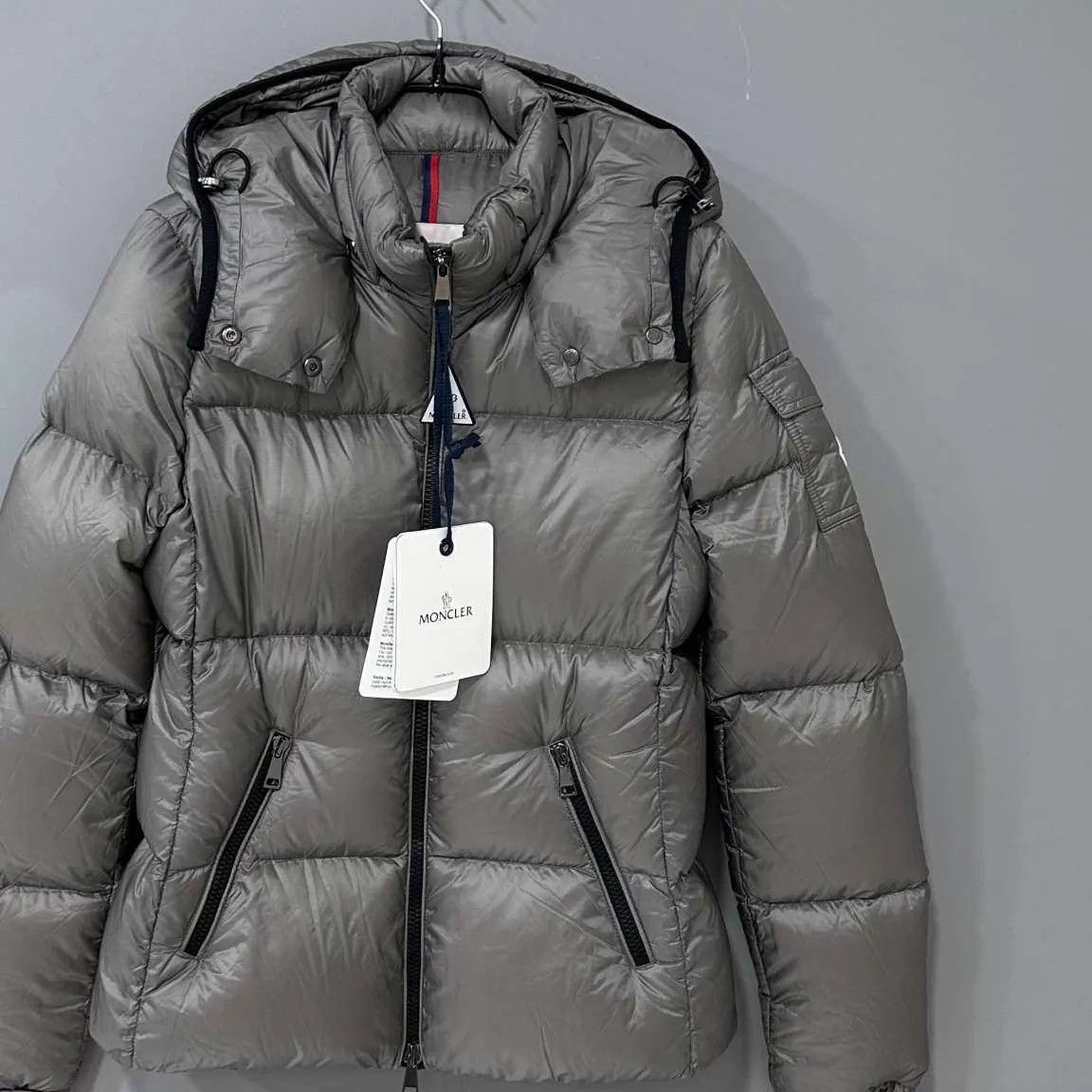 Moncler Moncler Fourmi Gray Hooded Down Jacket 1 Size S / US 4 / IT 40 - 2 Thumbnail