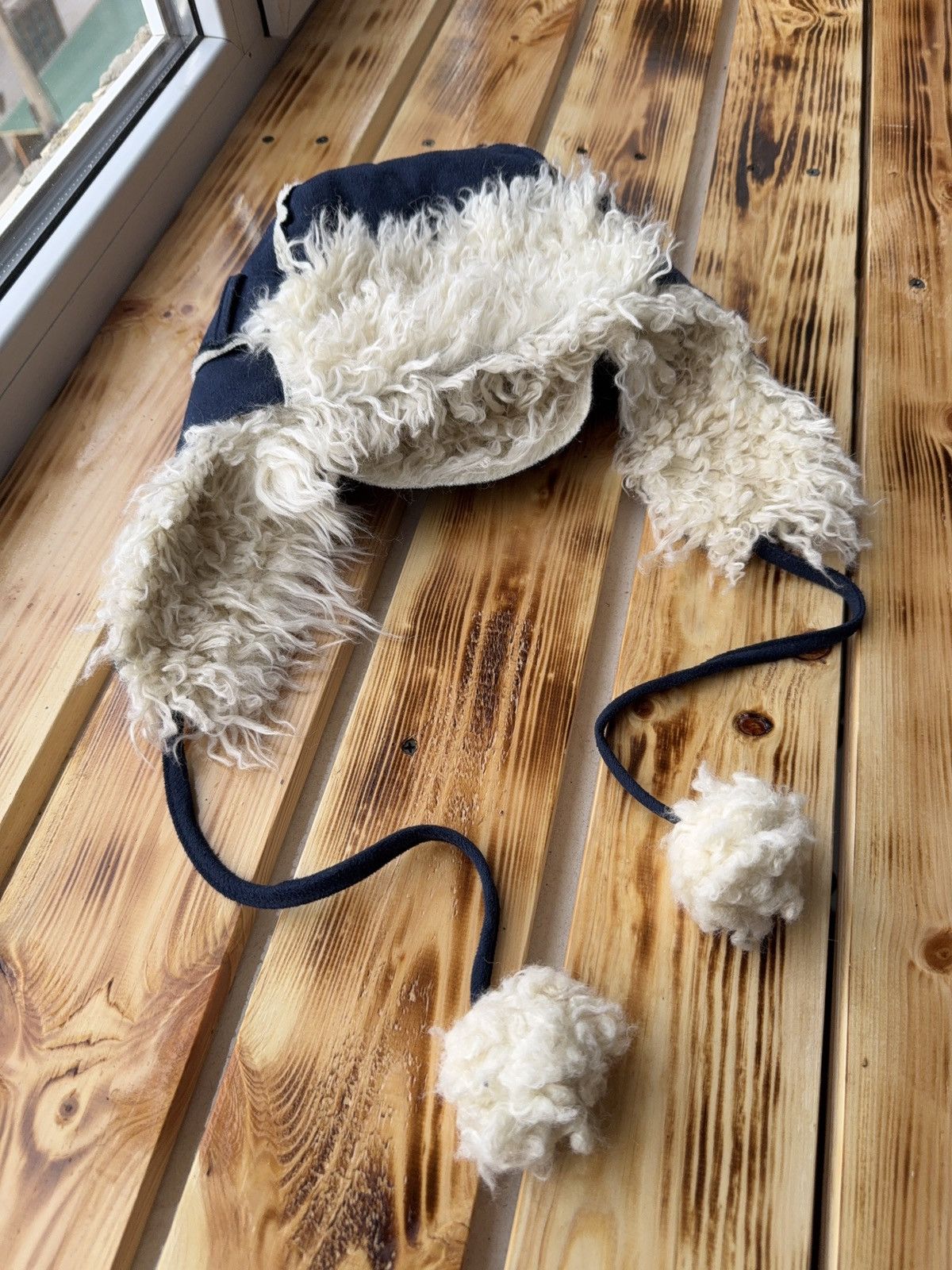 Le Grande Bleu (L.G.B.) Vintage Y2K Fuzzy Fur Ushanka Hat if six was nine LGB Style Size ONE SIZE - 4 Thumbnail
