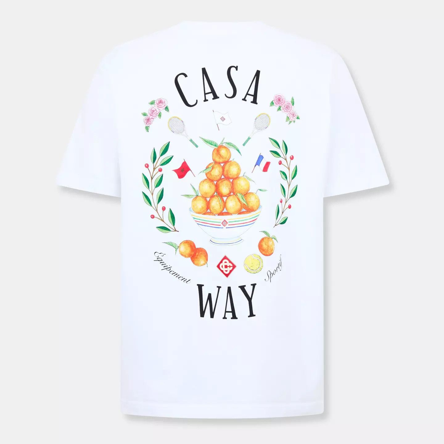 Casablanca o1g2r1mq0426 Way T-Shirt in White Size US XXL / EU 58 / 5 - 2 Thumbnail