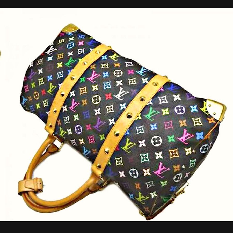 Louis Vuitton Authentic Vuitton Multicolore Noir Keepall 45 Size ONE SIZE - 4 Thumbnail