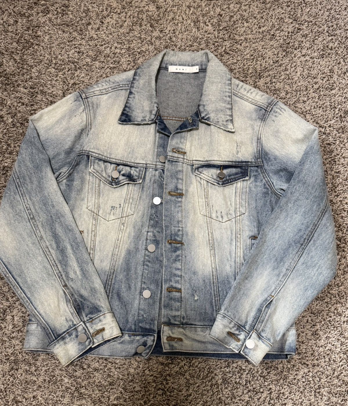 MNML MNML Light Washed Denim Jacket Size US M / EU 48-50 / 2 - 1 Thumbnail