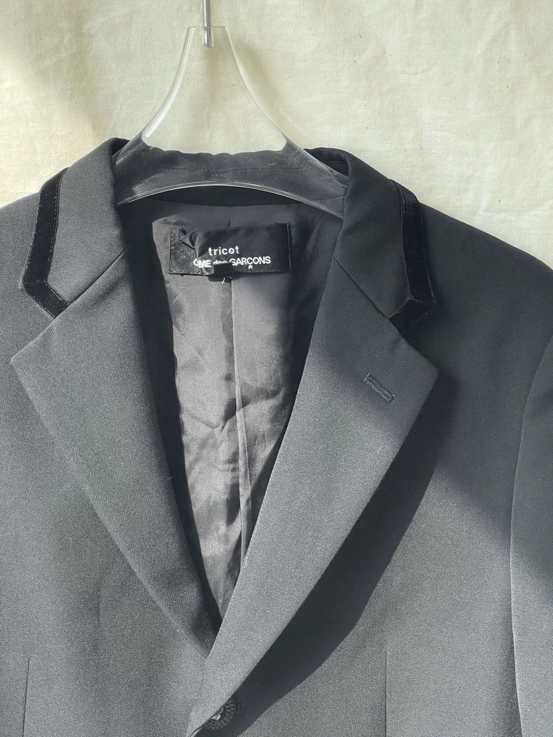 Comme des Garcons Comme Des Garcons Velvet Trim Suit Jacket Top Coat Size M / US 6-8 / IT 42-44 - 5 Thumbnail