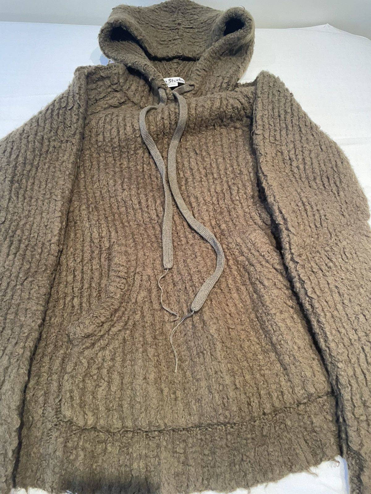 Acne Studios ribbed wool hoddie