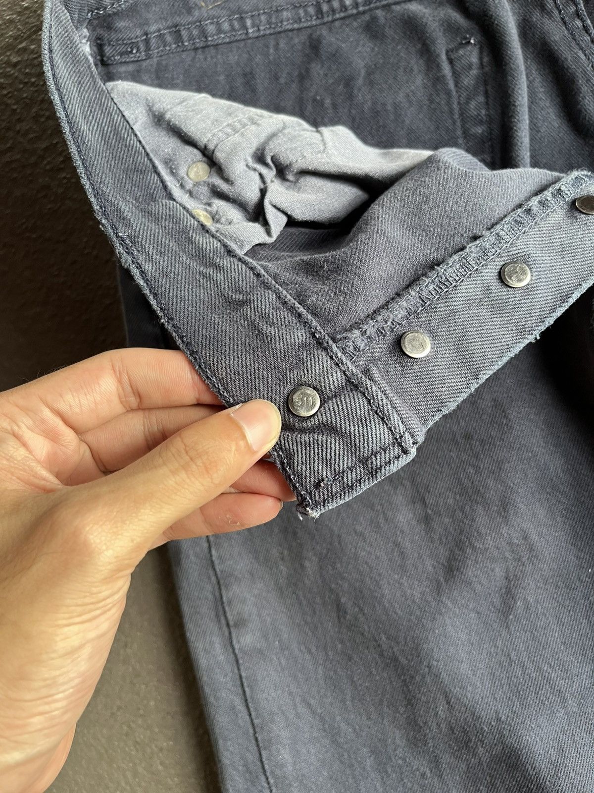 Levi's 34X32 Late 90’s Levi’s 501 Dye Black Distressed Faded Size US 32 / EU 48 - 12 Thumbnail