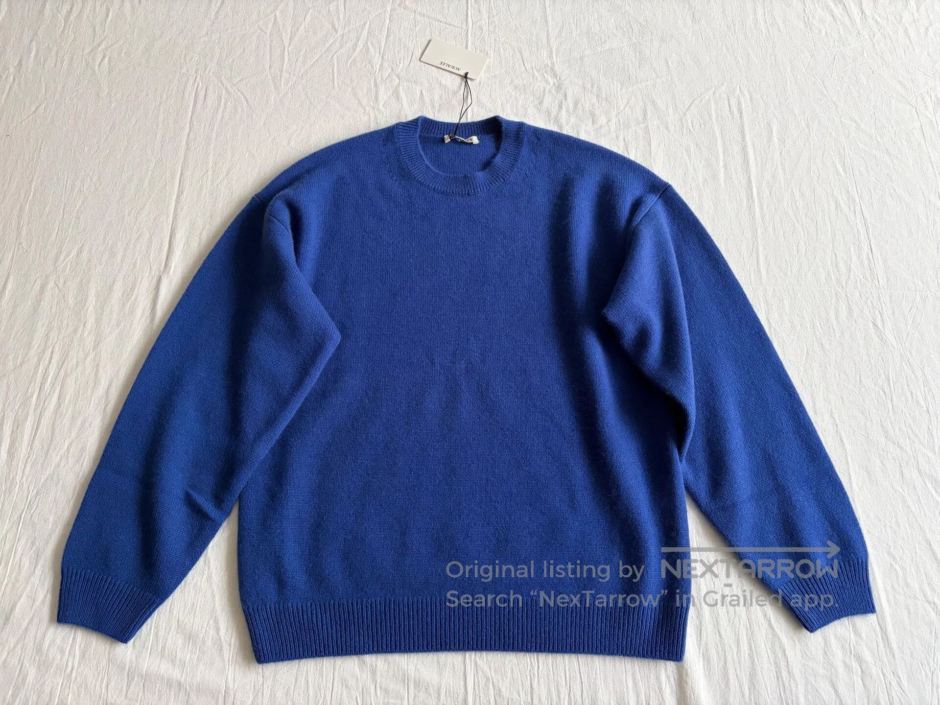 Auralee Auralee 25AW Blue Cashmere Sweater. Size US M / EU 48-50 / 2 - 1 Thumbnail