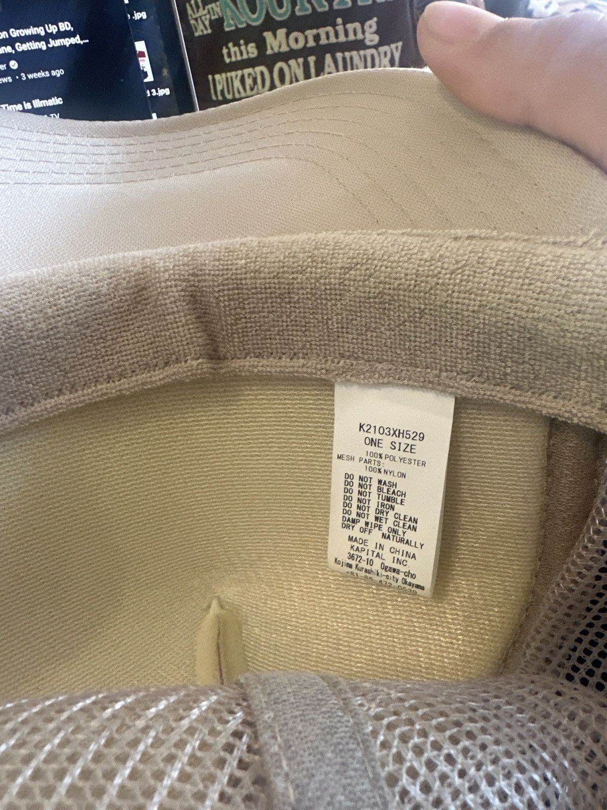 Kapital Kapital Washing Denim Hat Size ONE SIZE - 8 Thumbnail