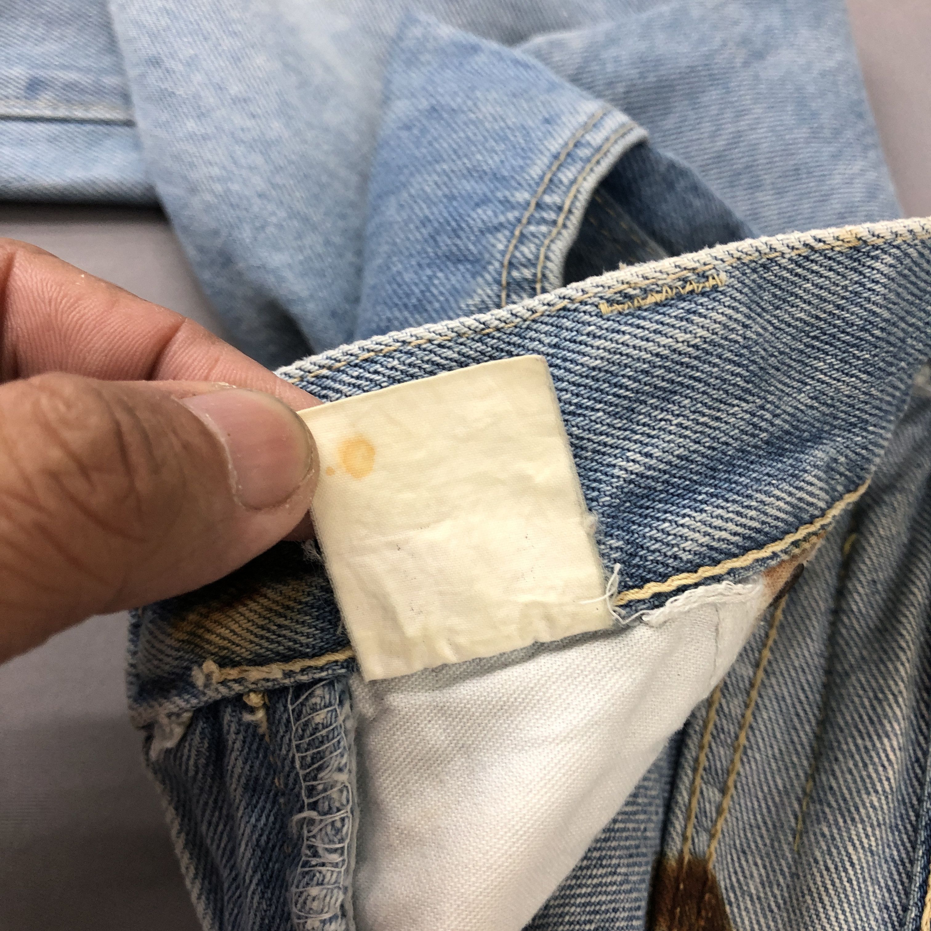 Japanese Brand Vintage Blueway Faded Jeans 90s Dirty Blueway Denim Size 24" / US 00 / IT 34 - 12 Thumbnail