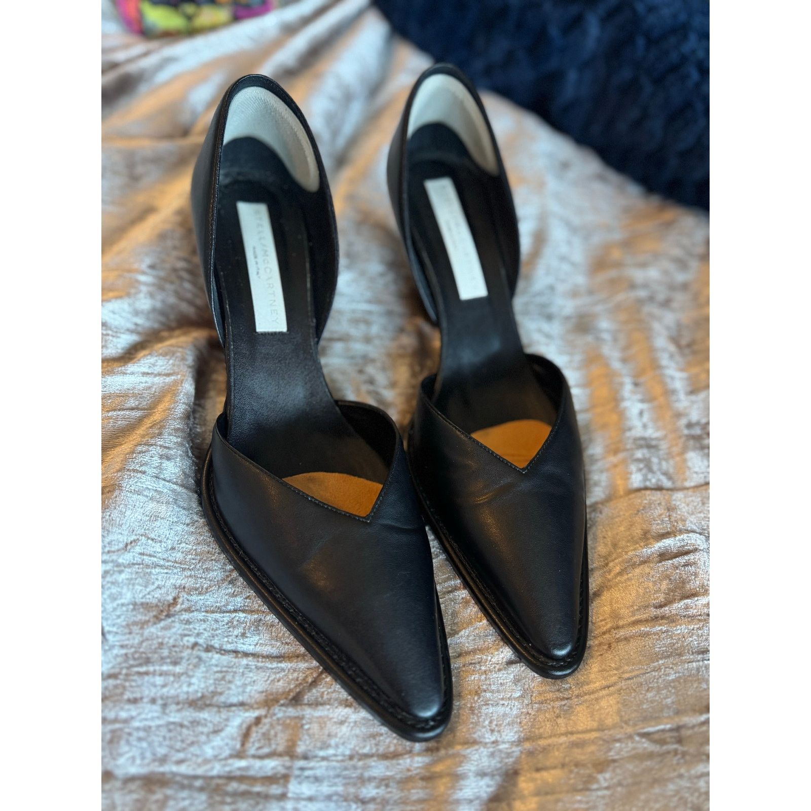 Stella McCartney Stella McCartney D'Orsay Chunky Tortoiseshell Heels Vegan Size US 9 / IT 39 - 4 Thumbnail