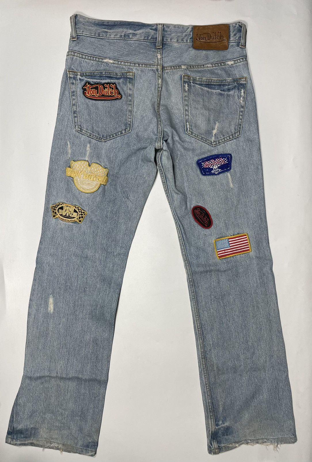 Von Dutch Vintage Von dutch patch y2k 2000 multi logo wide straight Size US 30 / EU 46 - 7 Thumbnail