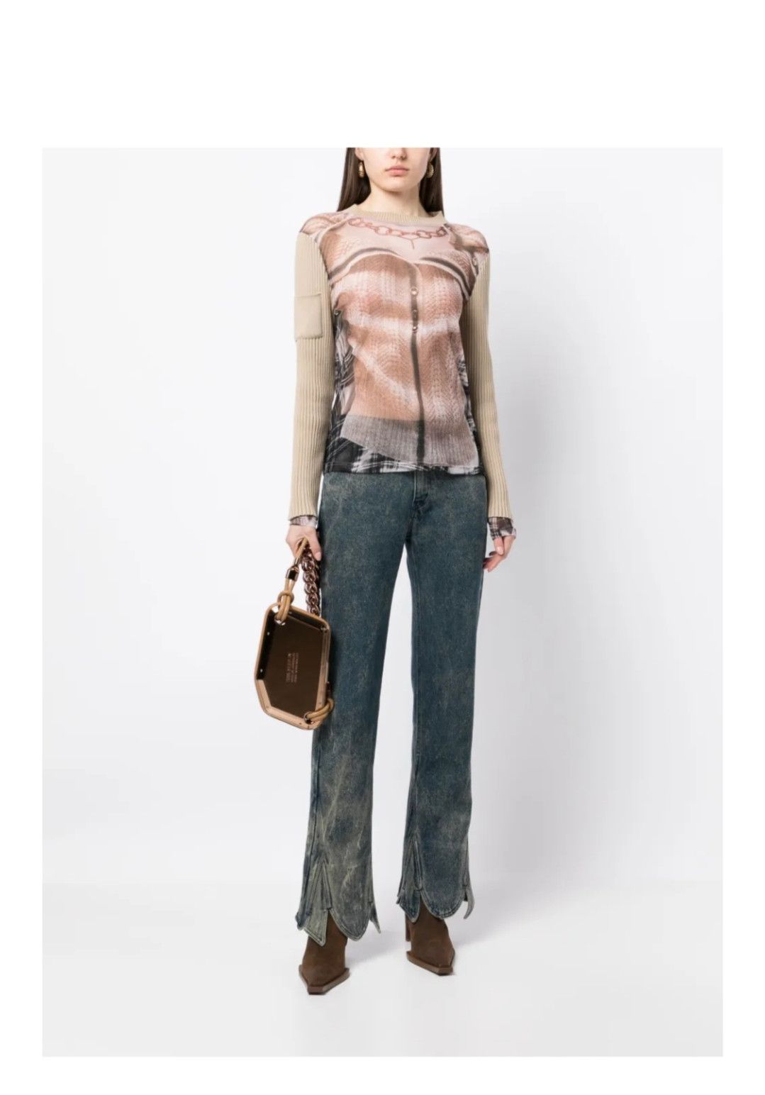 Jean Paul Gaultier × Y/Project Jean Paul Gaultier x Y/Project L'oeil Top Size XS / US 0-2 / IT 36-38 - 9 Thumbnail