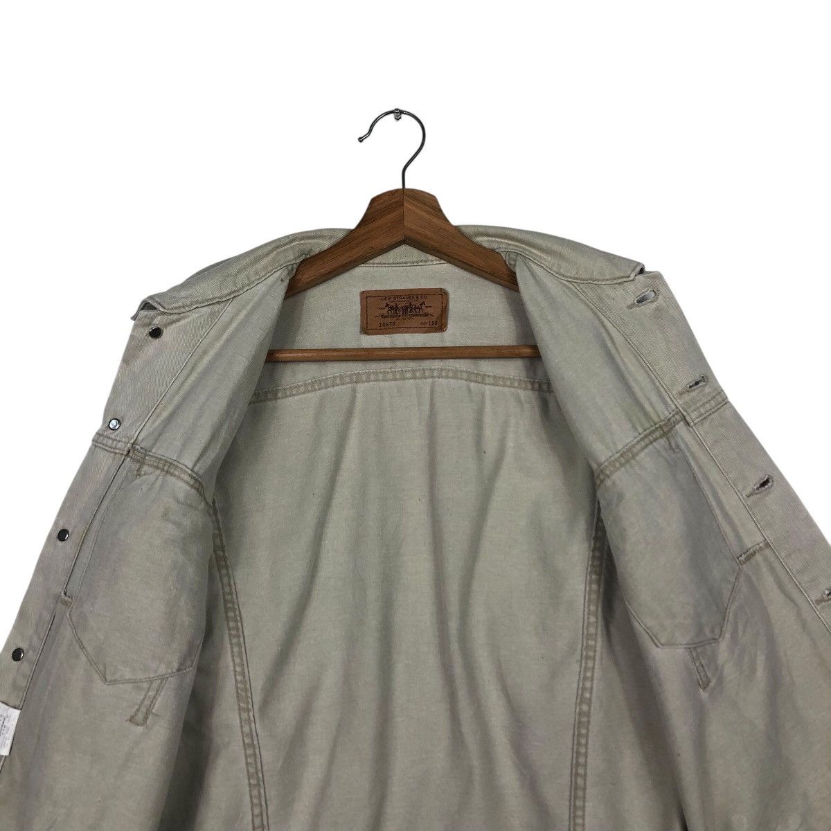 Levi's 📌Vintage Cropped Trucker Denim Biker Jacket Levi's Size US M / EU 48-50 / 2 - 15 Thumbnail