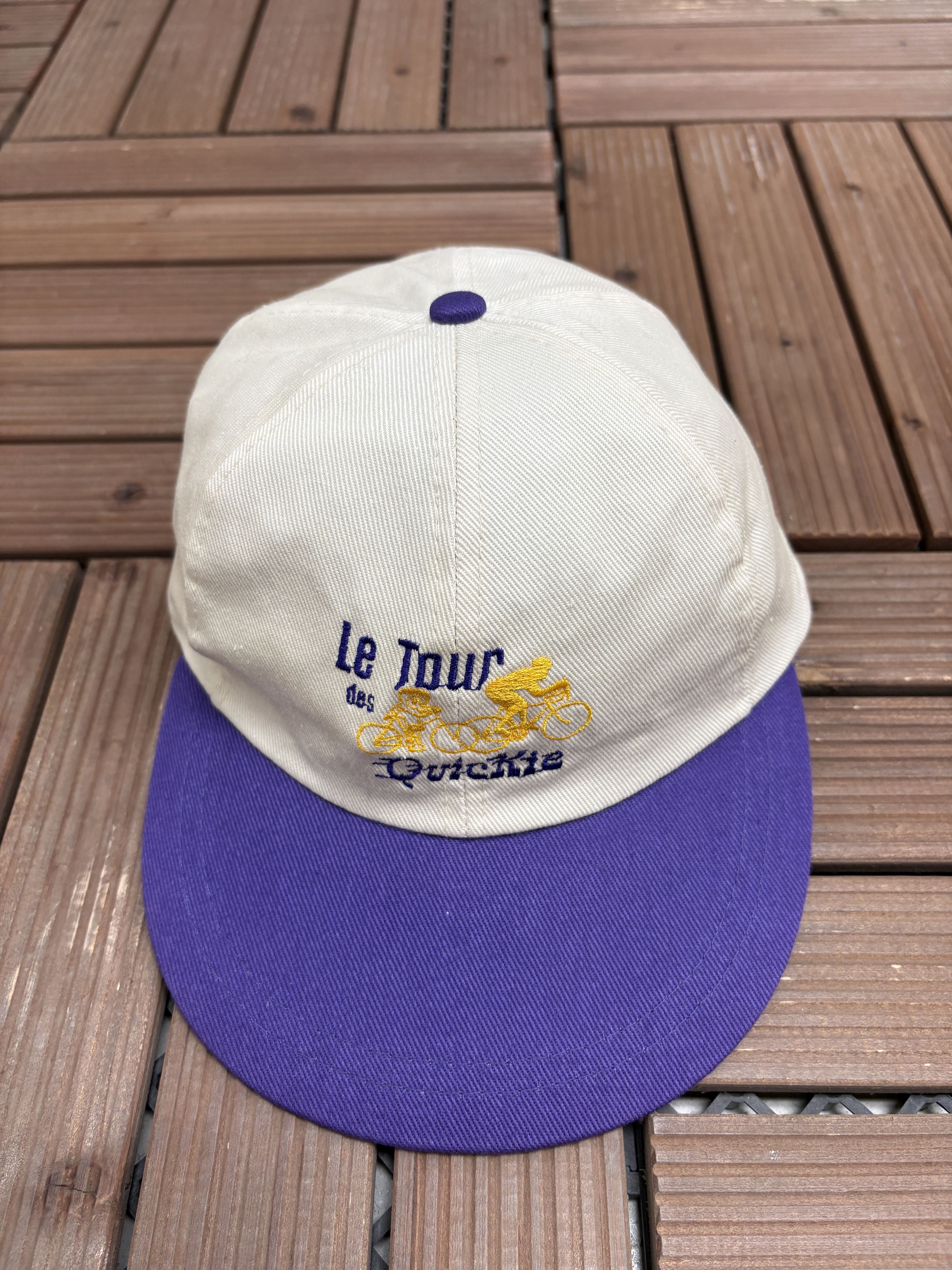 Vintage Le Tour Des Quickie Vintage White Hat Cap Size ONE SIZE - 2 Thumbnail
