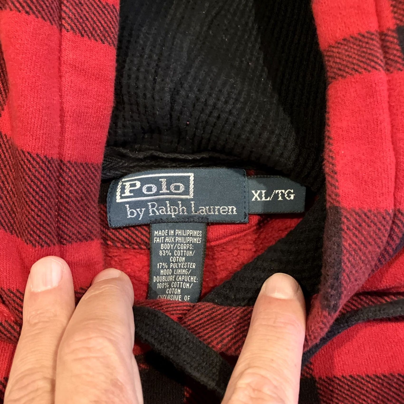 Polo Ralph Lauren VINTAGE? No mention. Final: Polo Ralph Lauren Hoodie Red Plaid Men's XL Pullover Hooded Long Sleeve Regular Size XL Size US XL / EU 56 / 4 - 3 Thumbnail