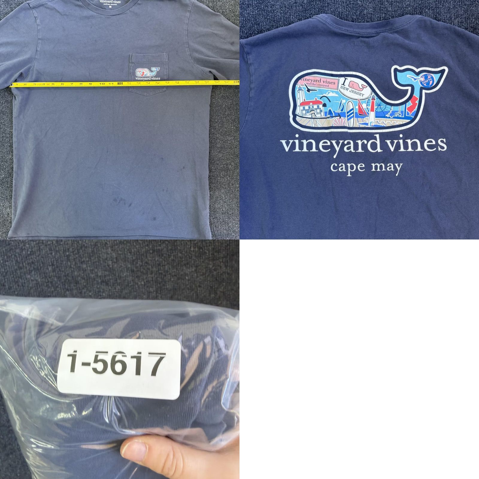 Vineyard Vines Vineyard Vines Shirt Mens Medium Blue Cape May Pocket Whale Tee T-Shirt Size US M / EU 48-50 / 2 - 8 Thumbnail